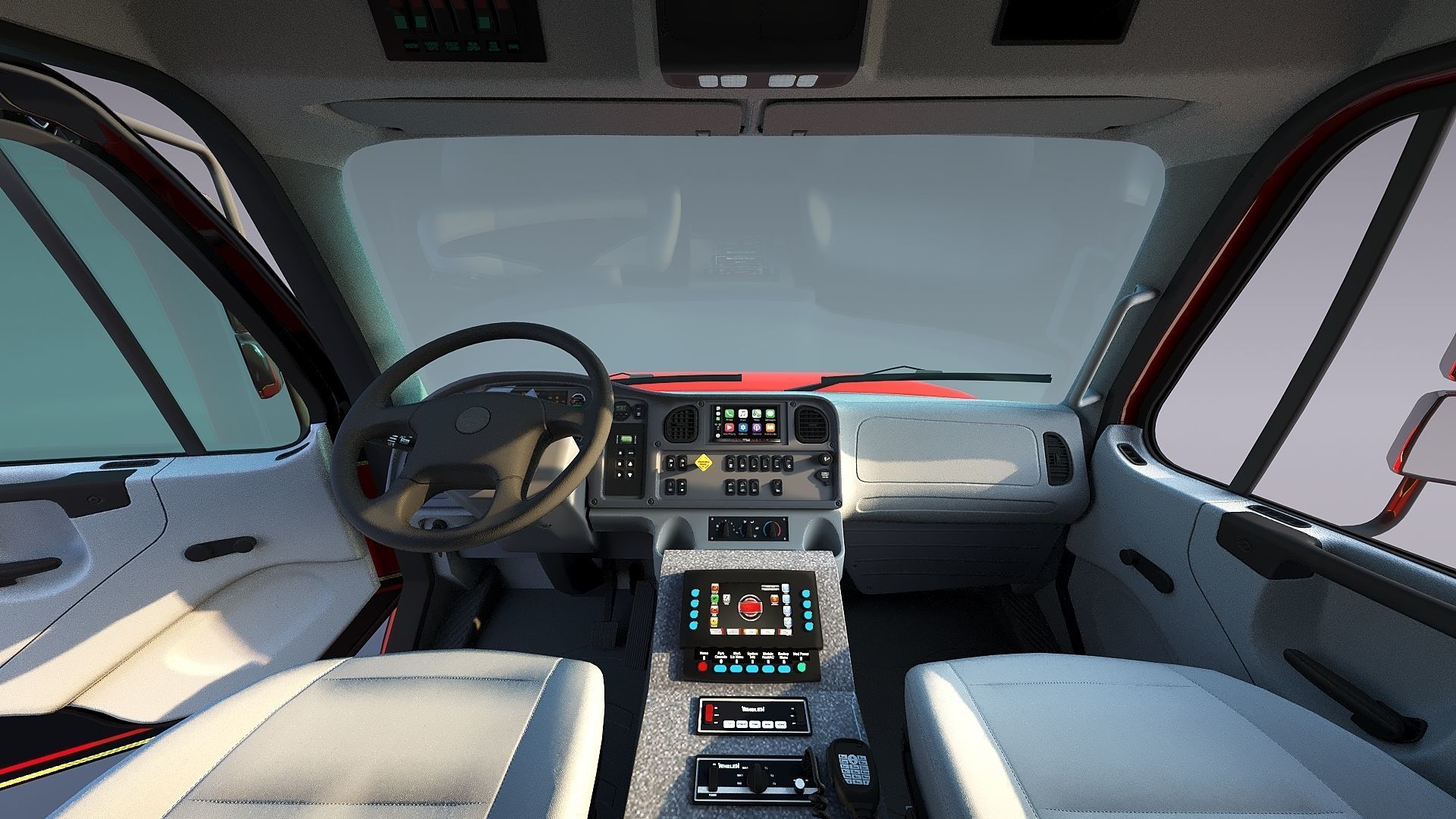 Freightliner M2 106  Ambulance Low-poly 3D model_18