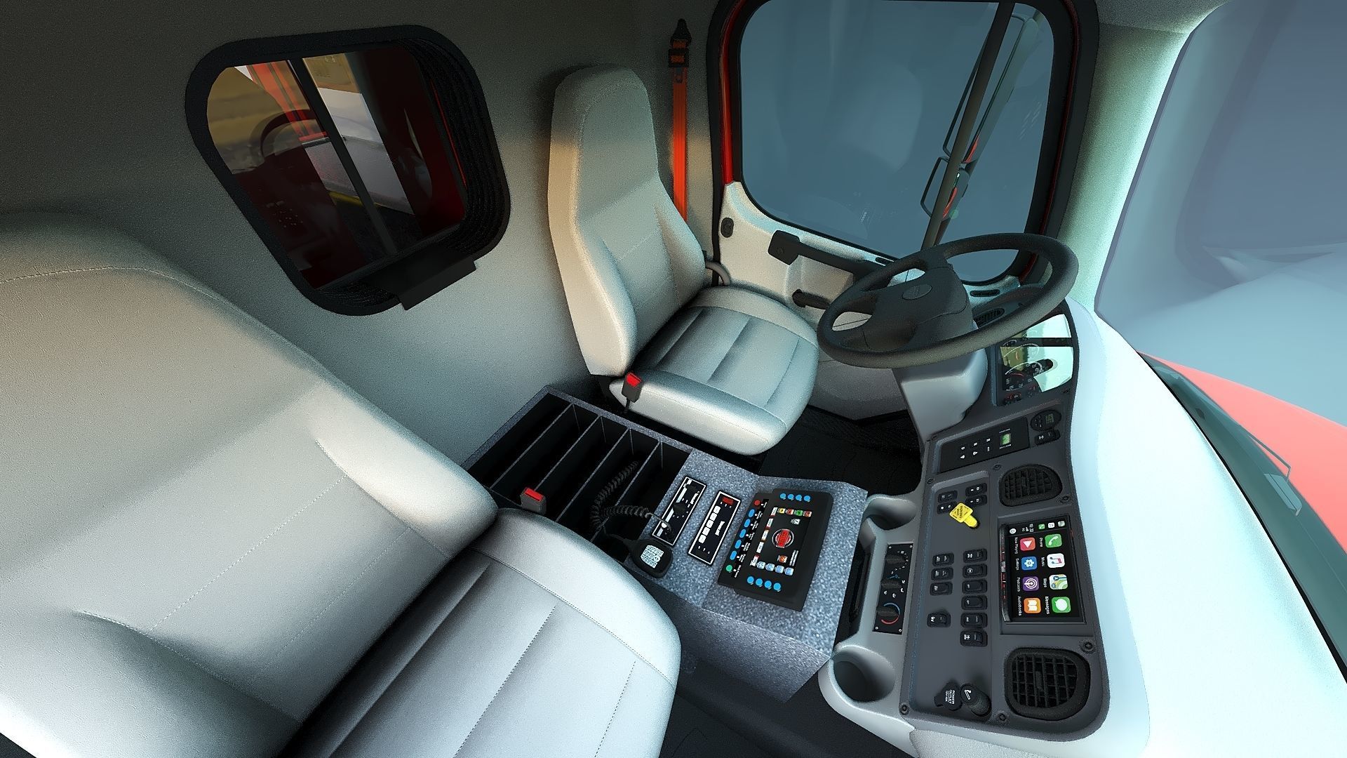 Freightliner M2 106  Ambulance Low-poly 3D model_21