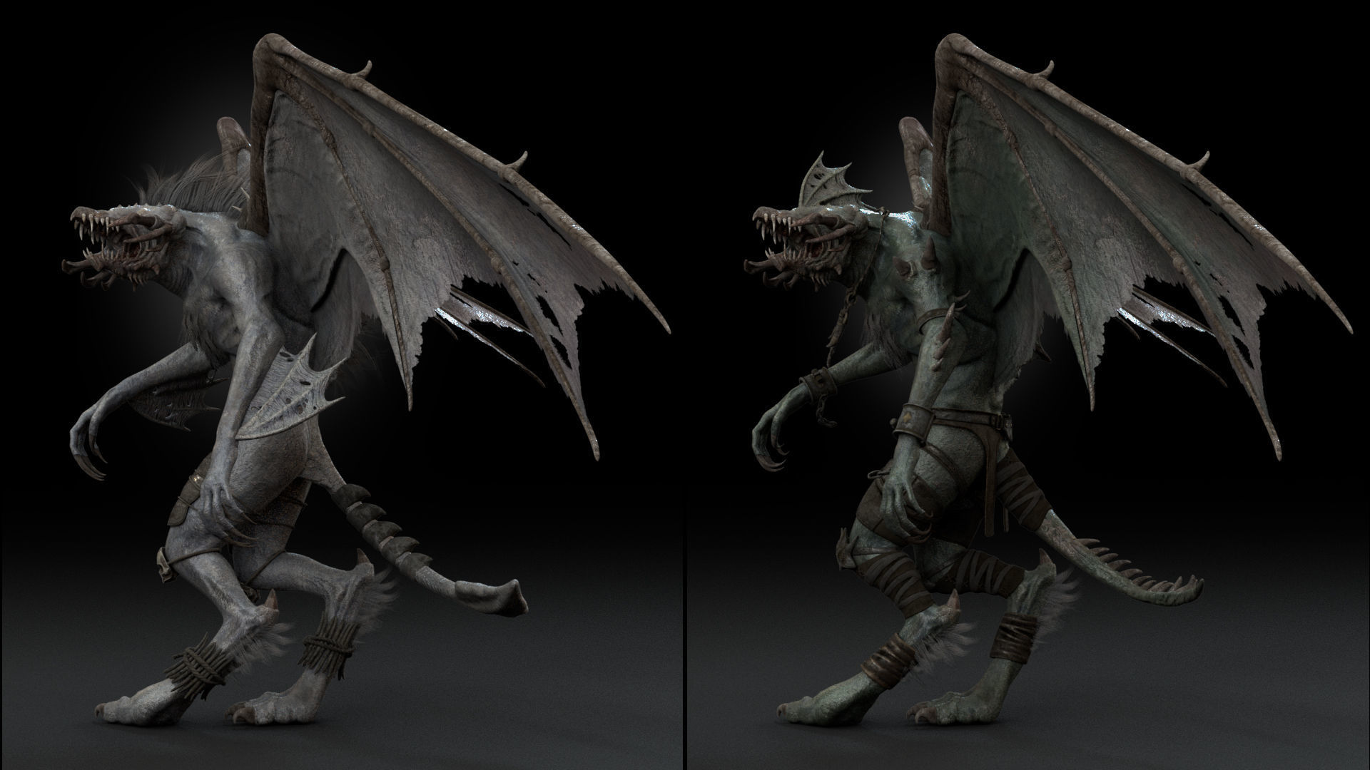 Nightshade Rigged Game Ready Low-poly 3D model_3