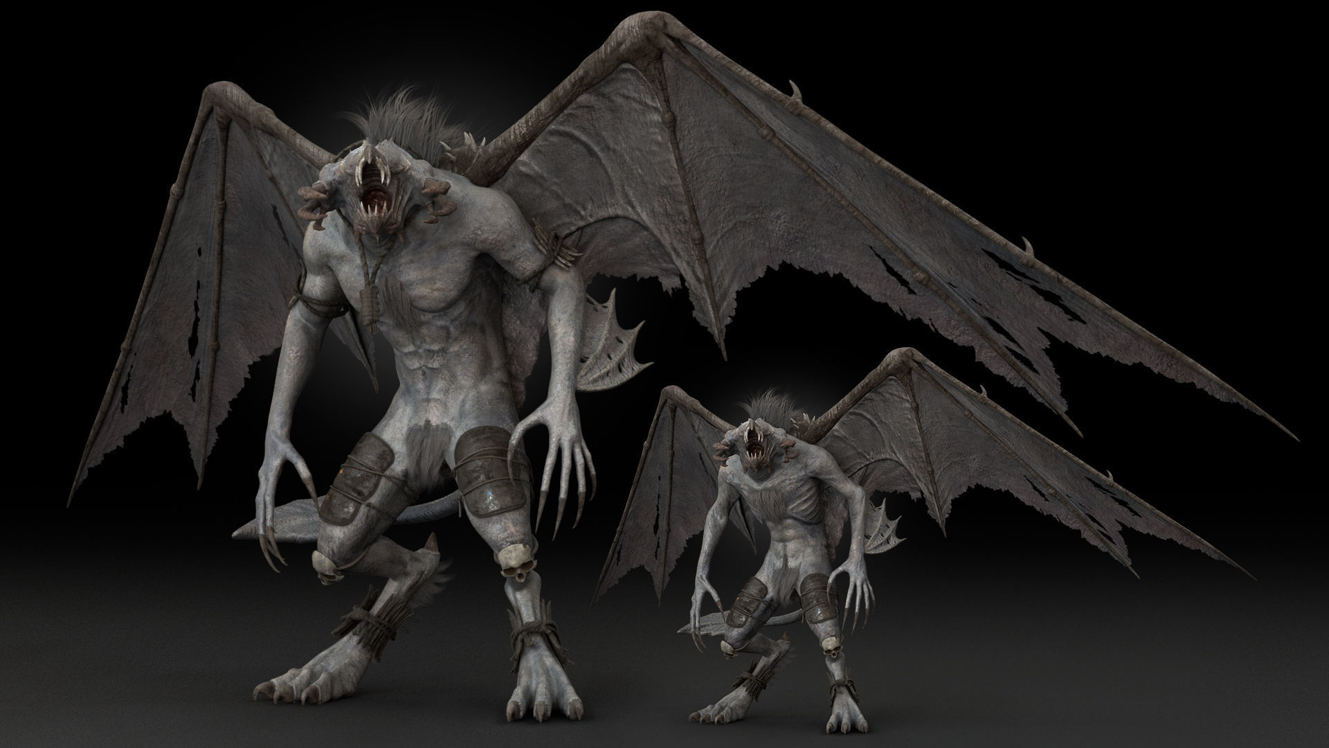 Nightshade Rigged Game Ready Low-poly 3D model_7