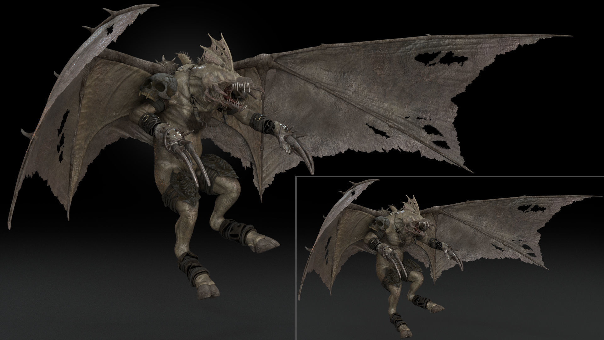 Nightshade Rigged Game Ready Low-poly 3D model_16