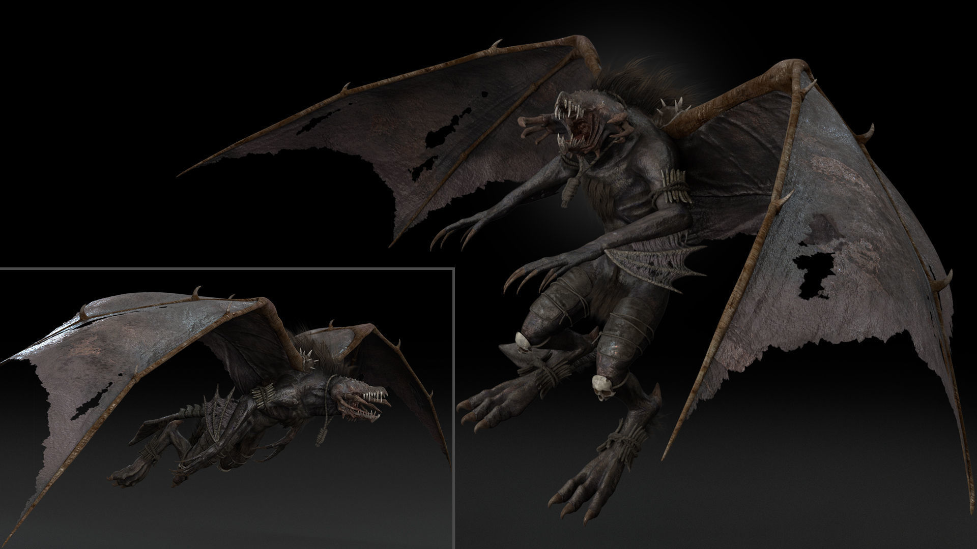 Nightshade Rigged Game Ready Low-poly 3D model_9