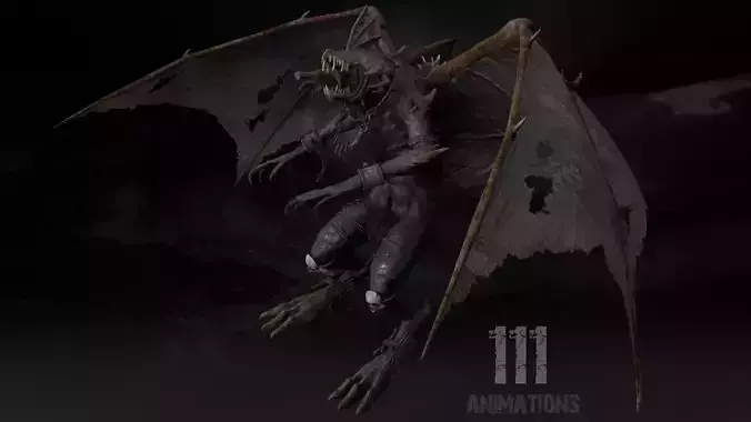 Nightshade Rigged Game Ready Low-poly 3D model