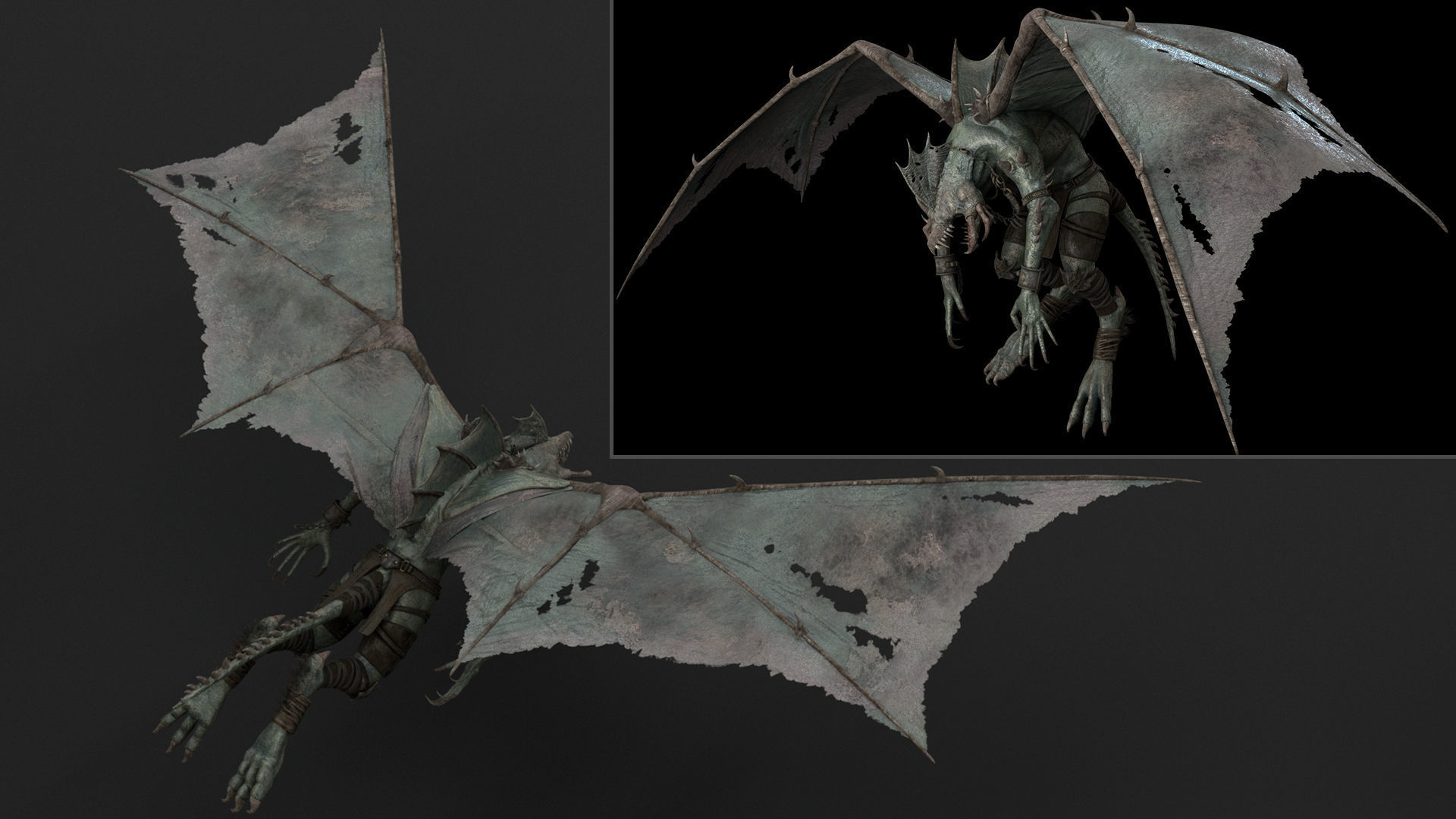 Nightshade Rigged Game Ready Low-poly 3D model_13