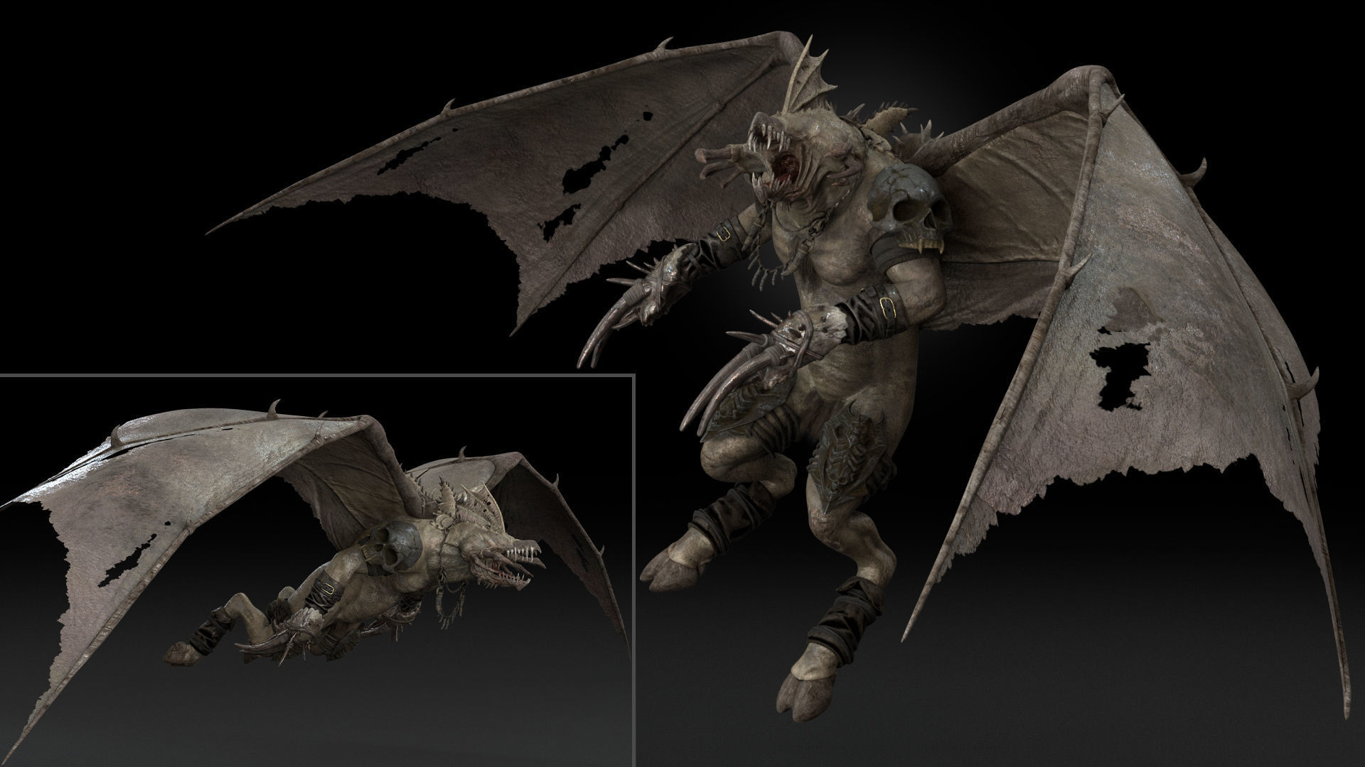 Nightshade Rigged Game Ready Low-poly 3D model_19