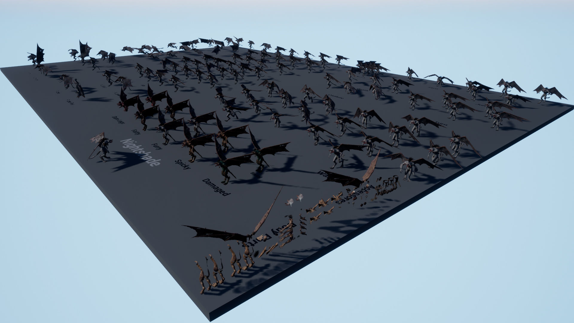 Nightshade Rigged Game Ready Low-poly 3D model_27