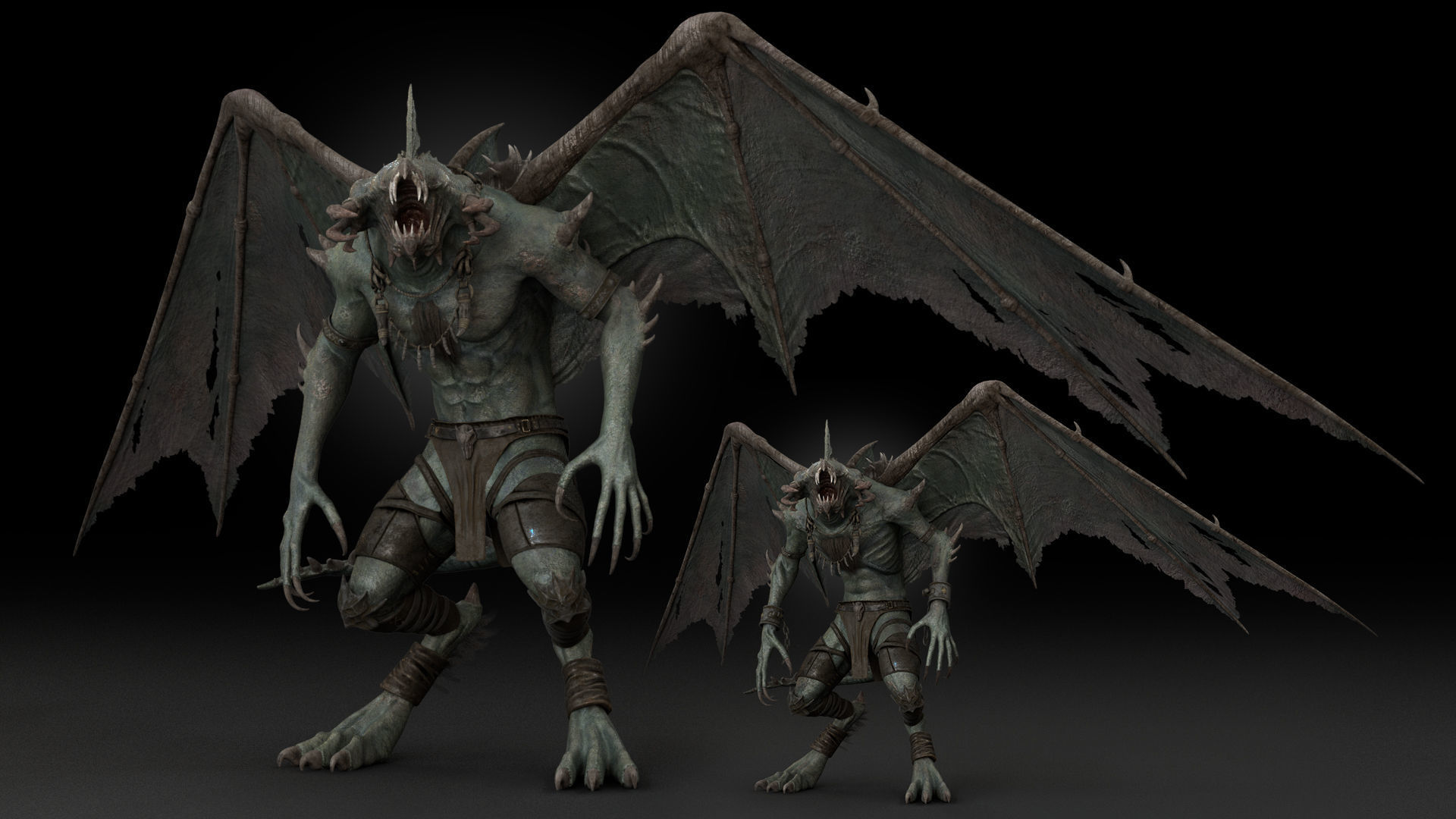 Nightshade Rigged Game Ready Low-poly 3D model_12