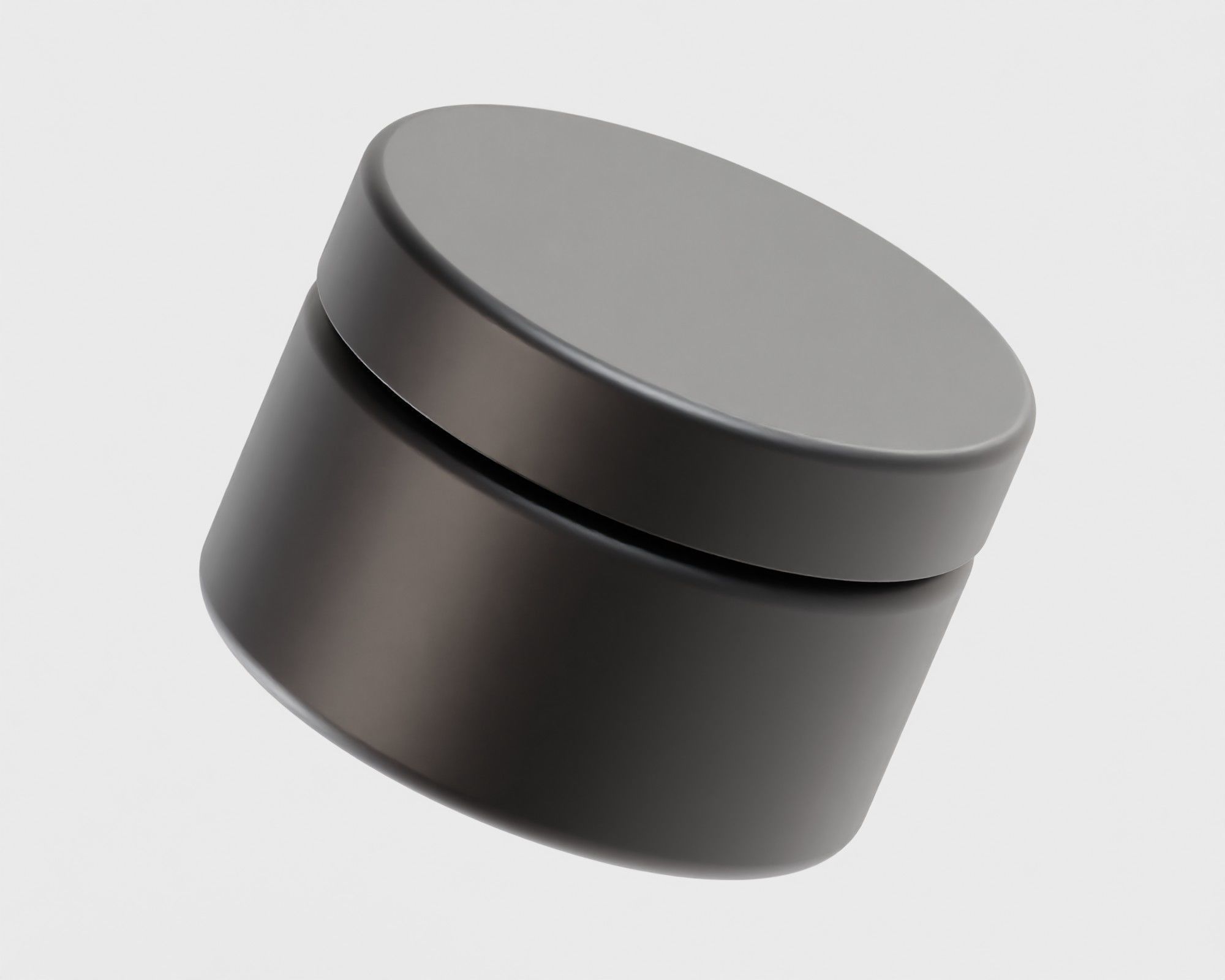 Cosmetic jar 03 Low-poly 3D model_1