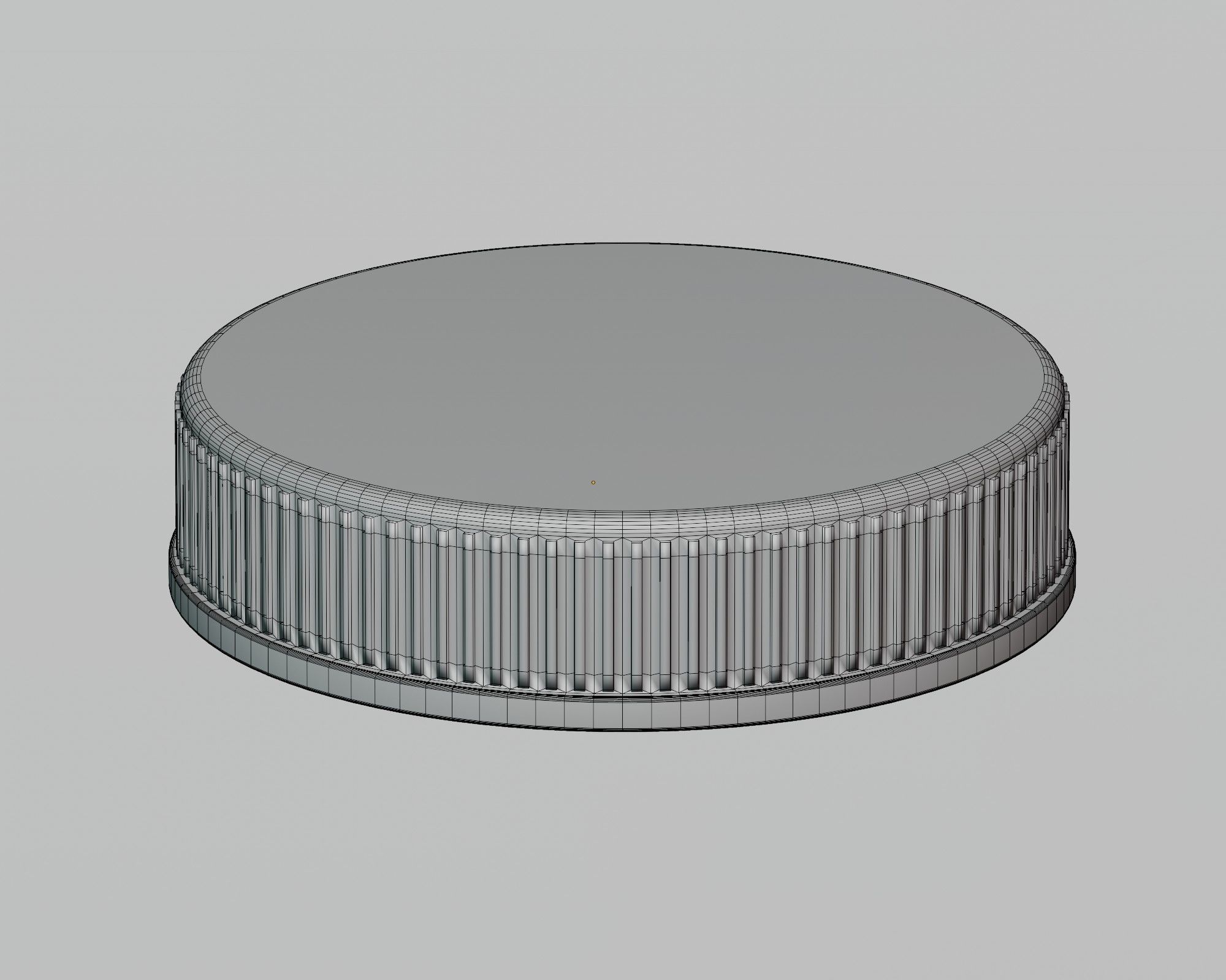 Jar cap Low-poly 3D model_4