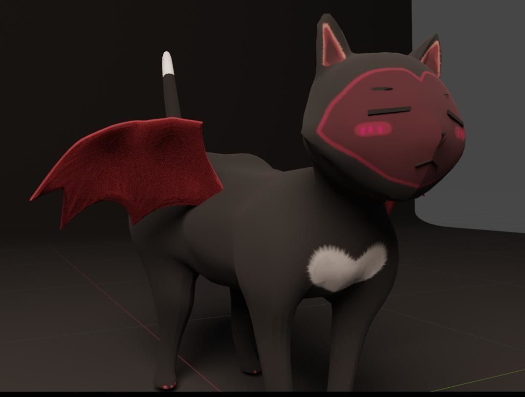 Weird Cat 3D model_3