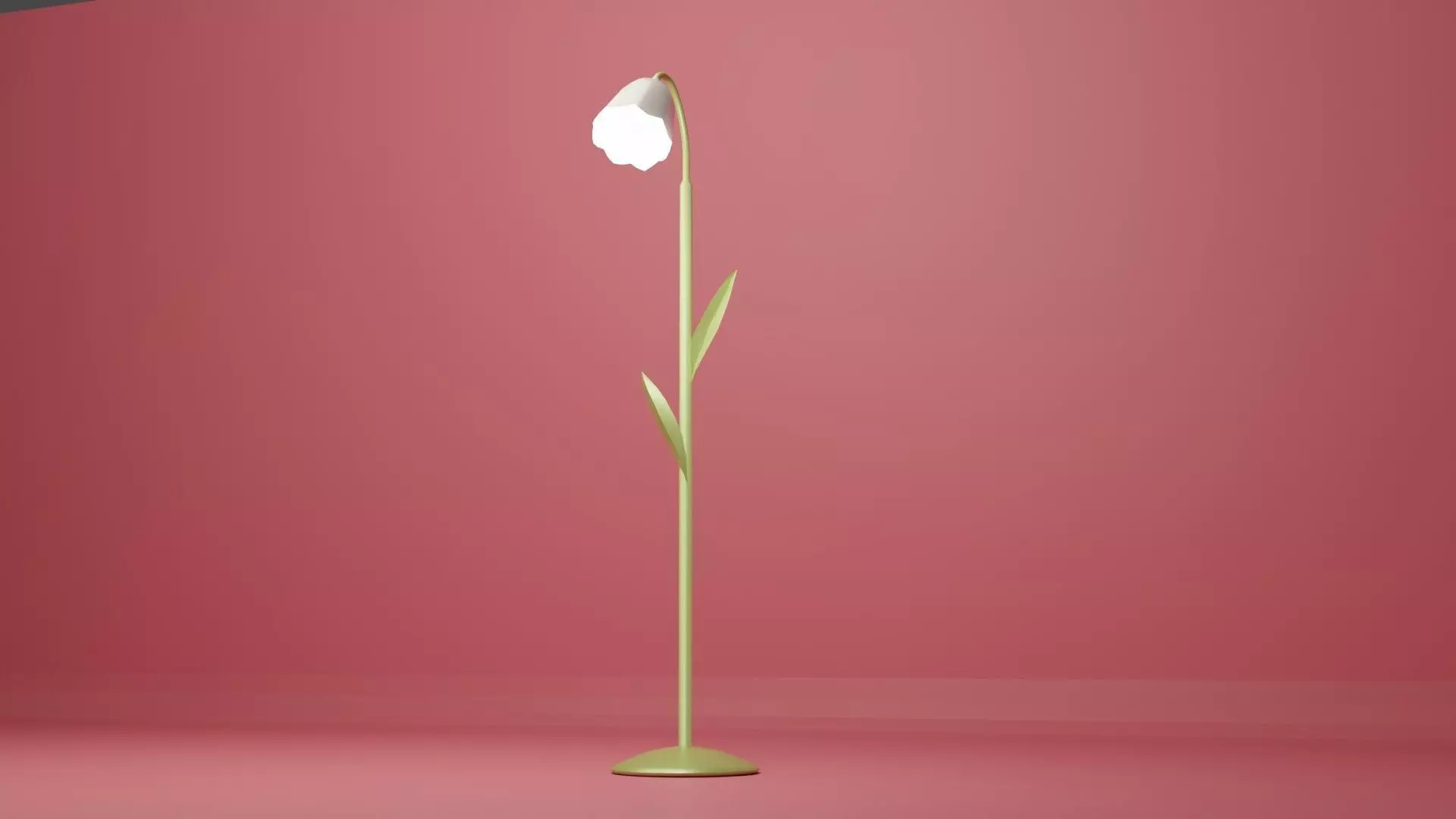 Flower Lantern Low-poly 3D model