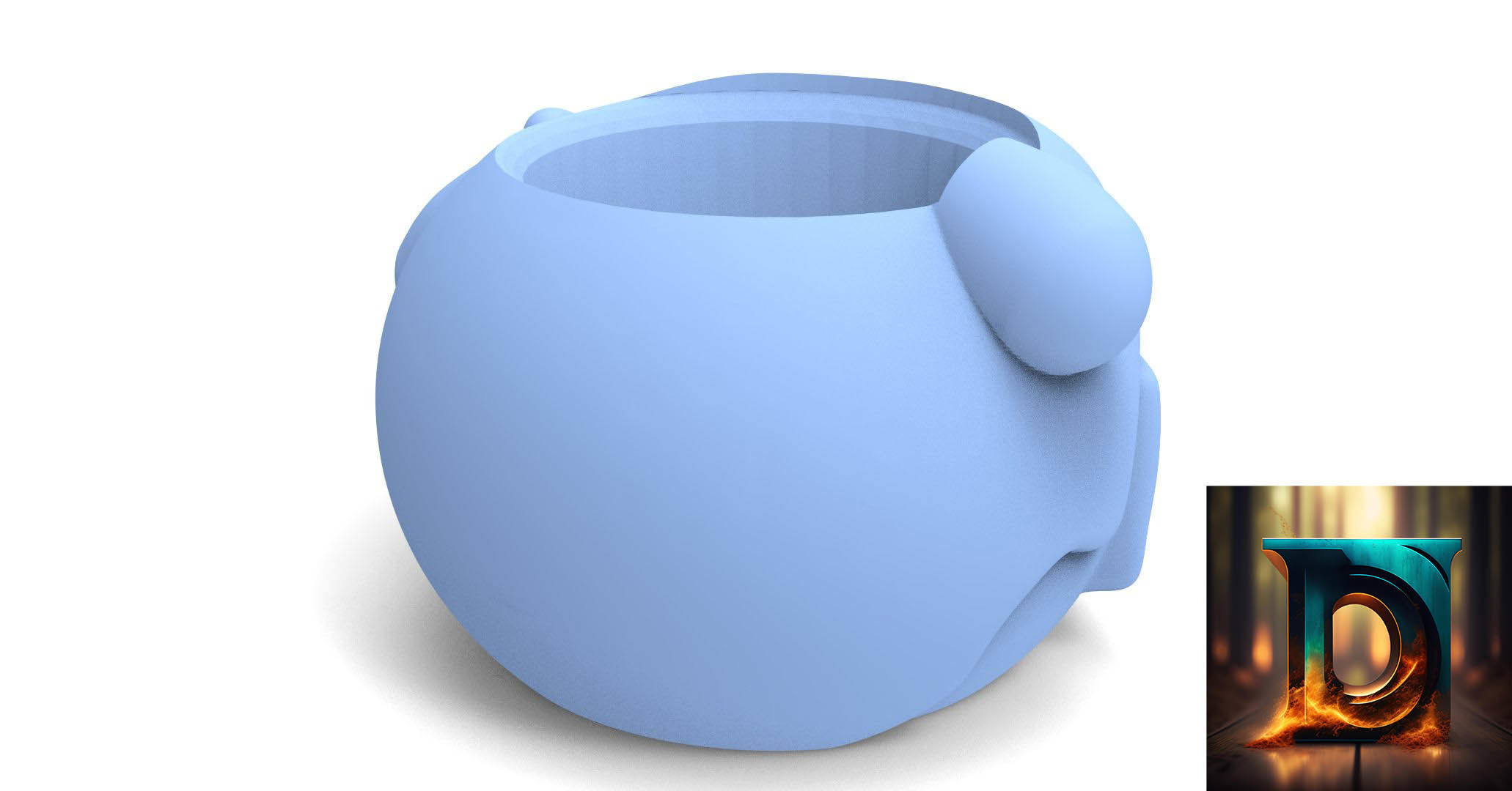 Chilindrina Matte ready to 3d print 3D model_6