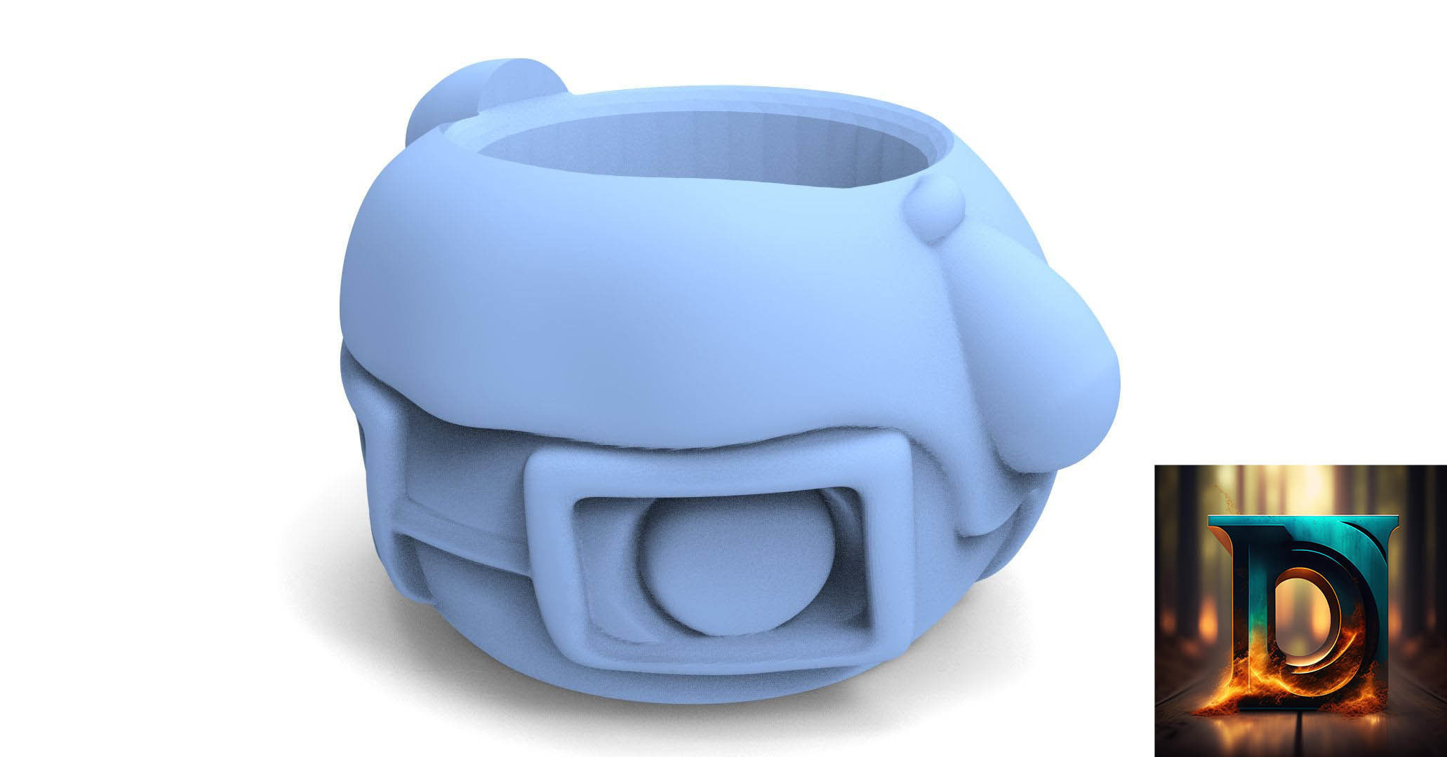 Chilindrina Matte ready to 3d print 3D model_1