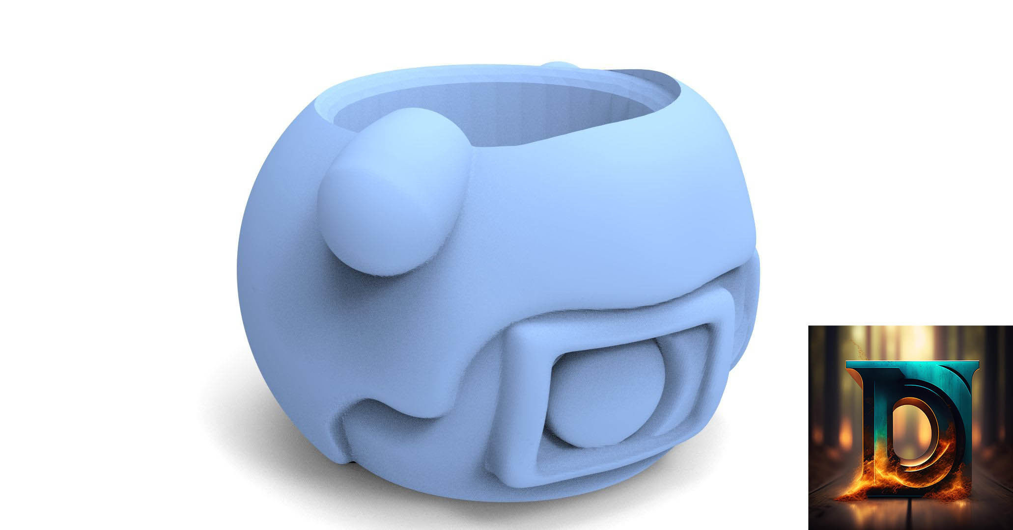 Chilindrina Matte ready to 3d print 3D model_8