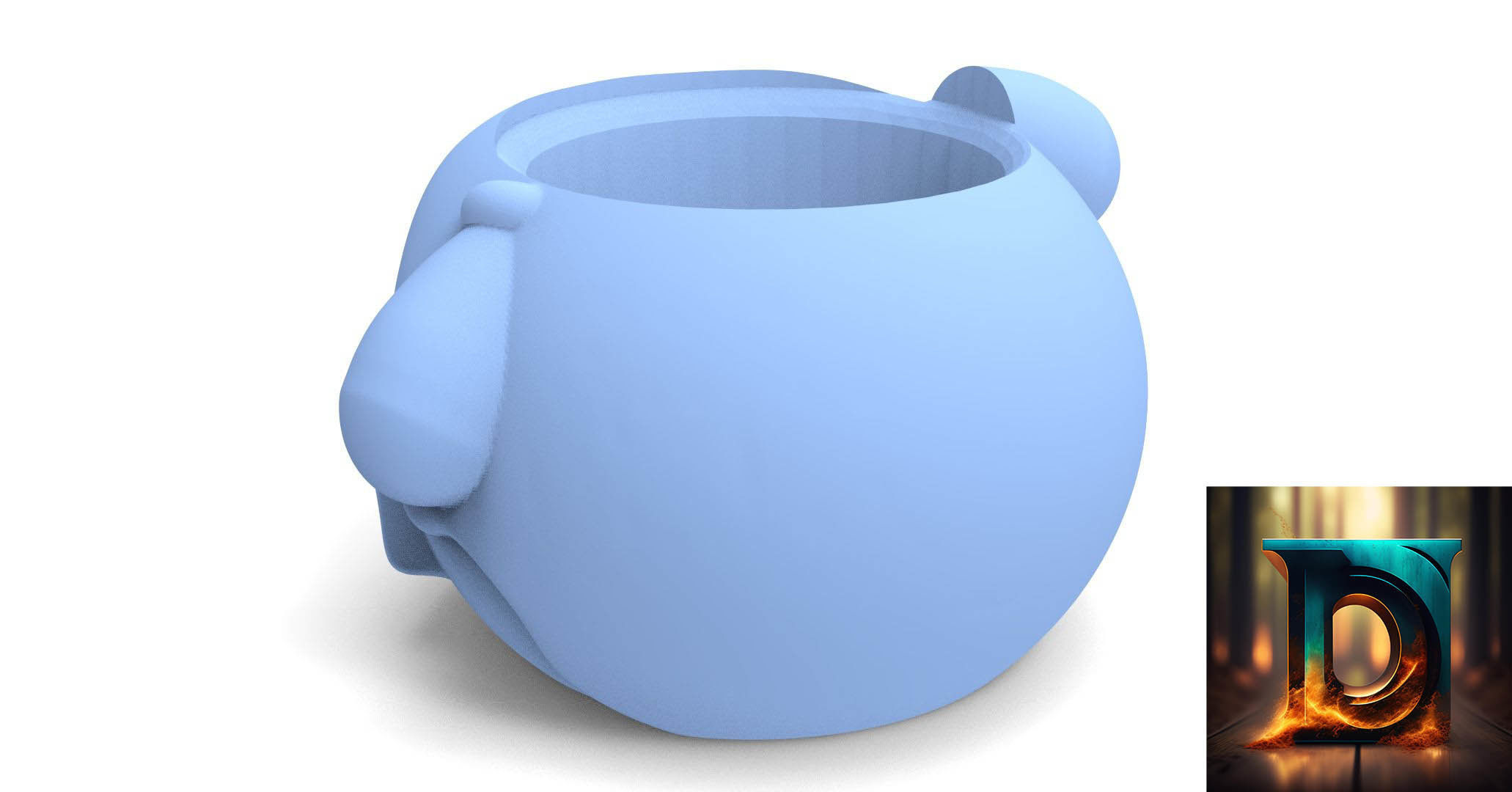 Chilindrina Matte ready to 3d print 3D model_4