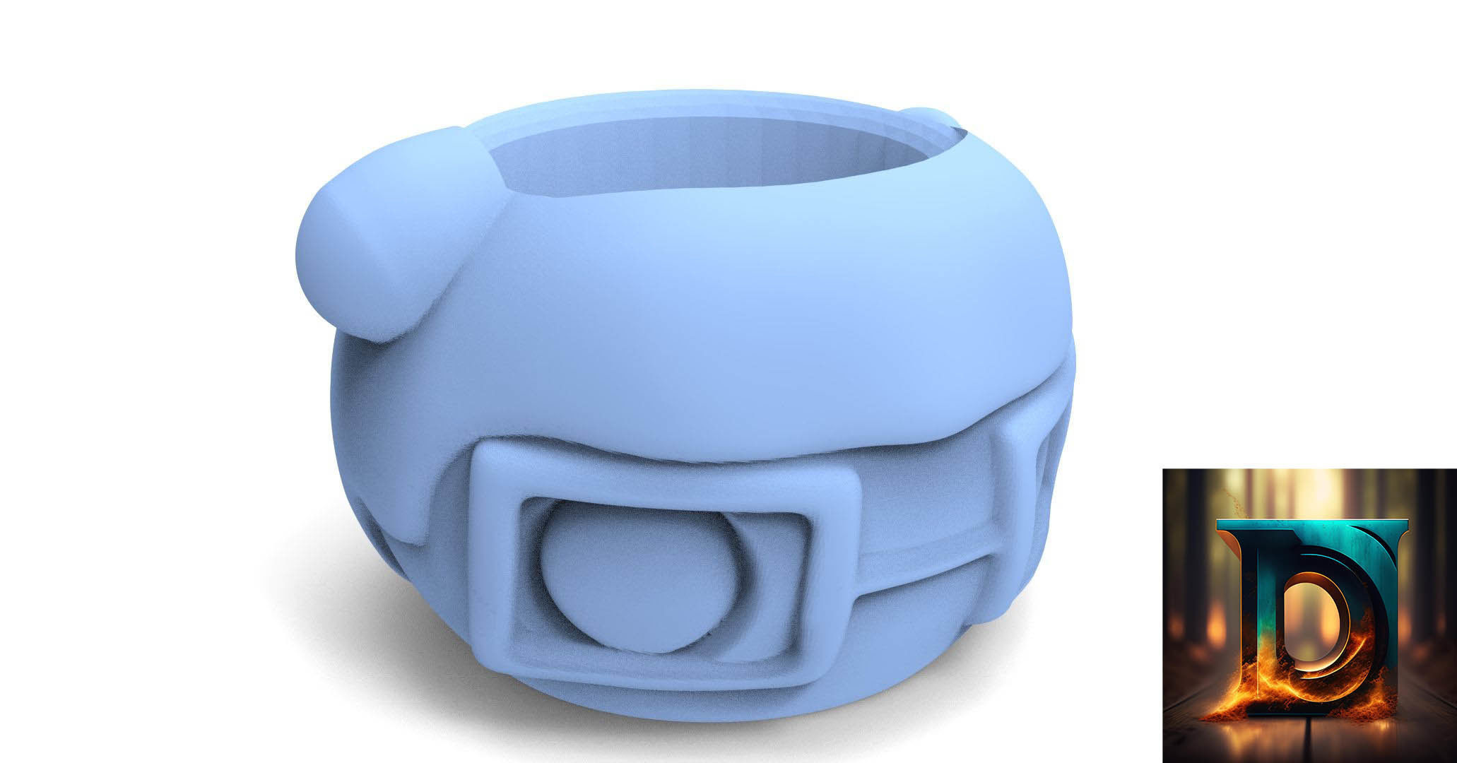 Chilindrina Matte ready to 3d print 3D model_9