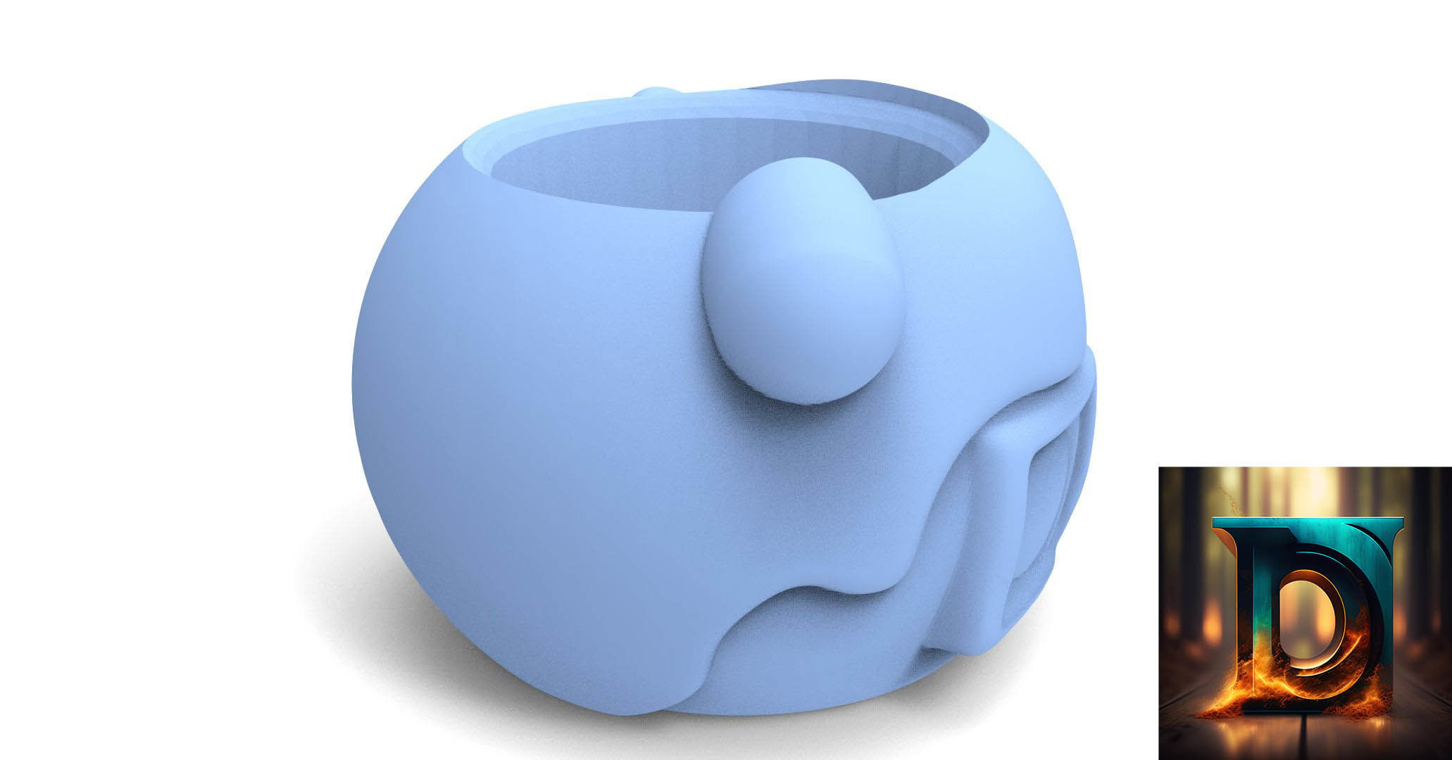 Chilindrina Matte ready to 3d print 3D model_7