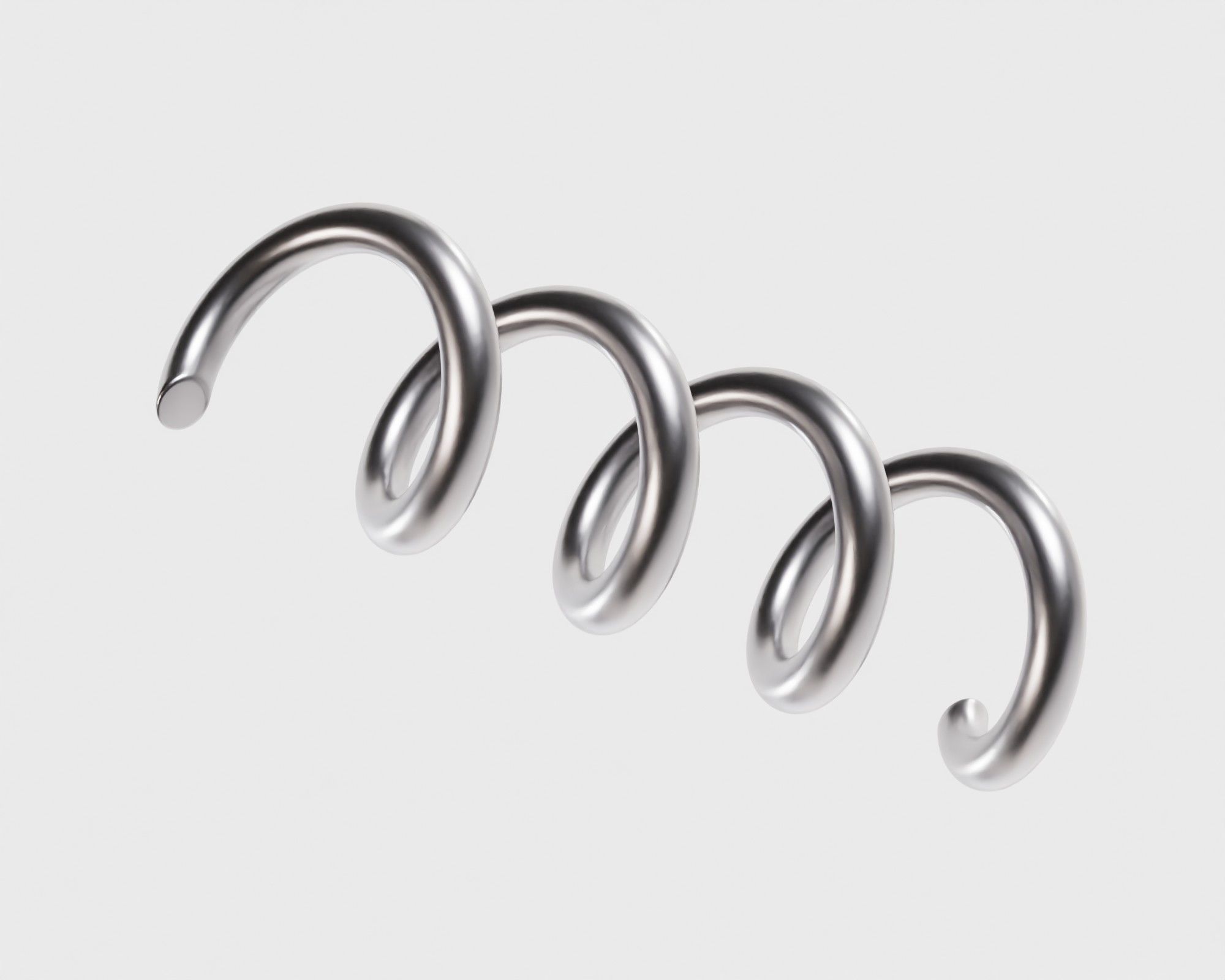 Spring Low-poly 3D model_1