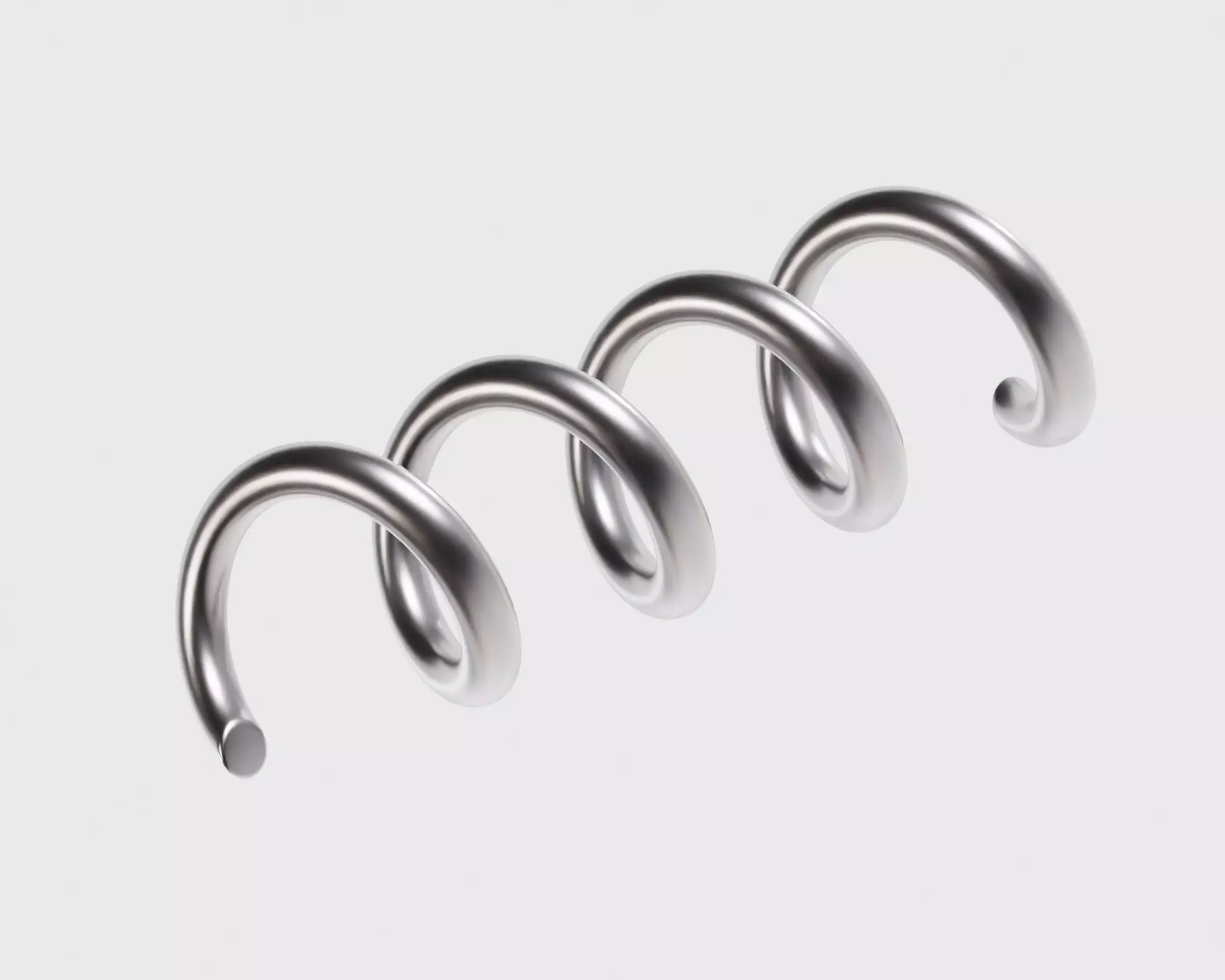 Spring Low-poly 3D model_0