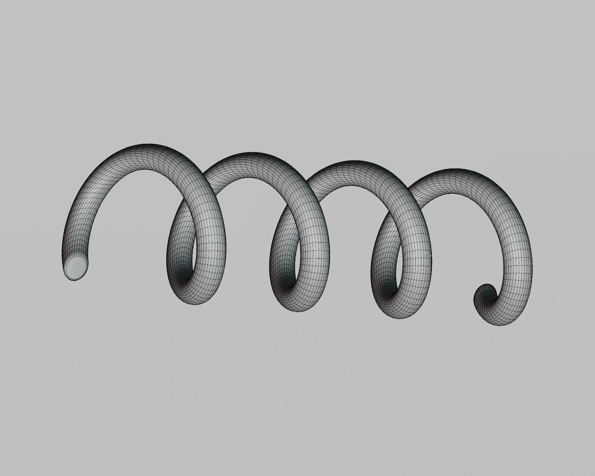 Spring Low-poly 3D model_3