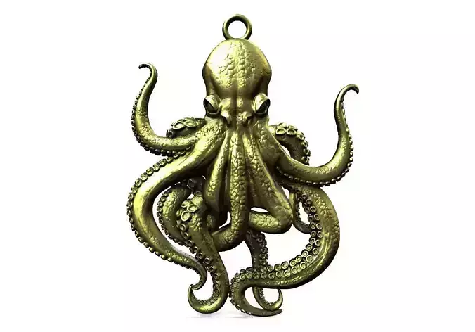 Octopus pendant