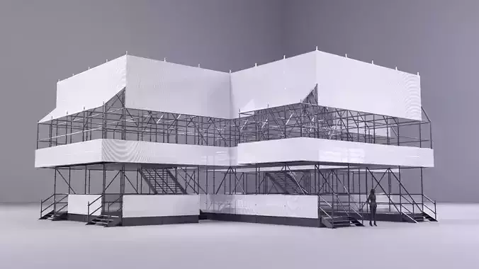 Layher Structure Pavilion 9 3D model