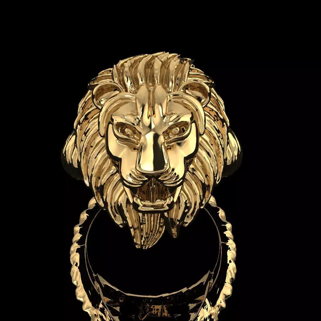 Lion Ring Free 3D print model