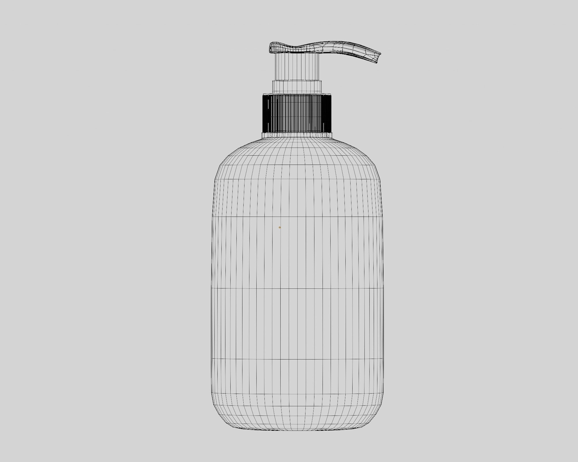 Lotion bottle 09 Low-poly 3D model_4
