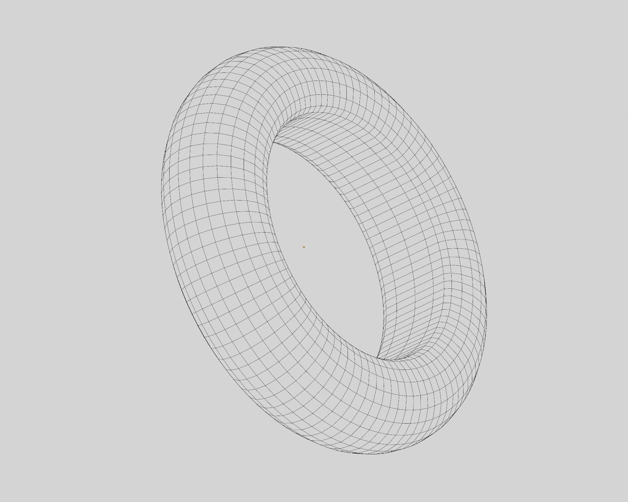 Gold Ring Low-poly 3D model_4