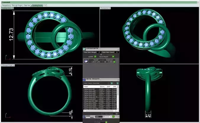 3D CAD NJ-1573-Ring 3D print model