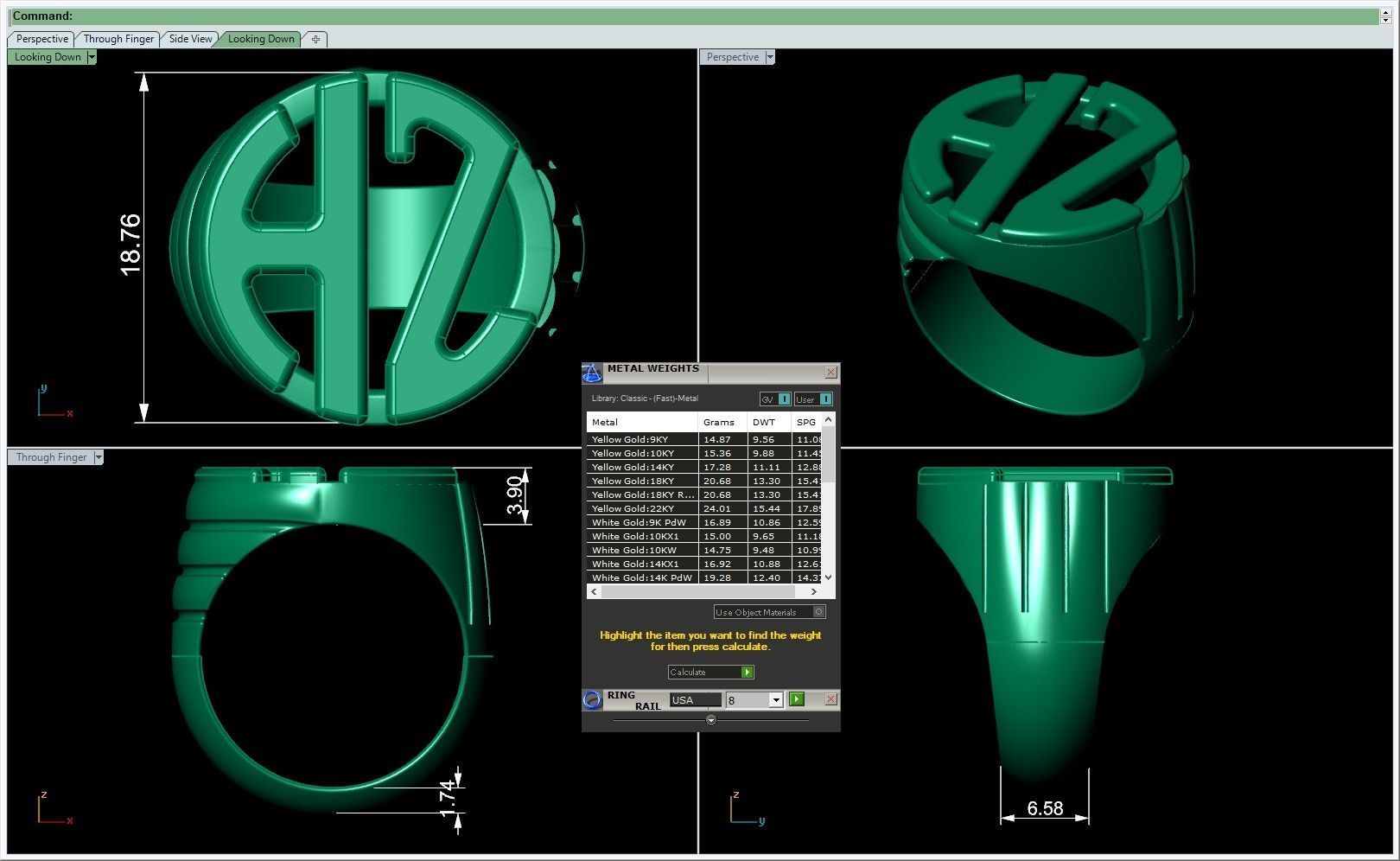 3D CAD NJ-1552-Ring 3D print model_1