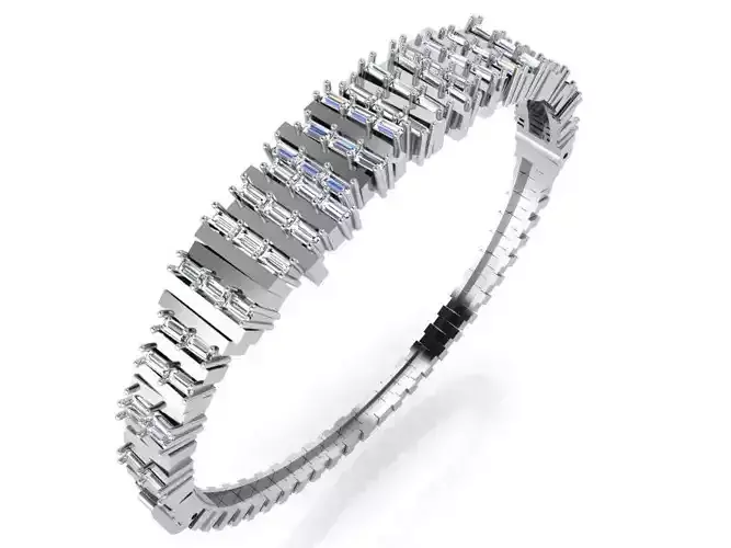 Unique Diamond Bracelet 4853