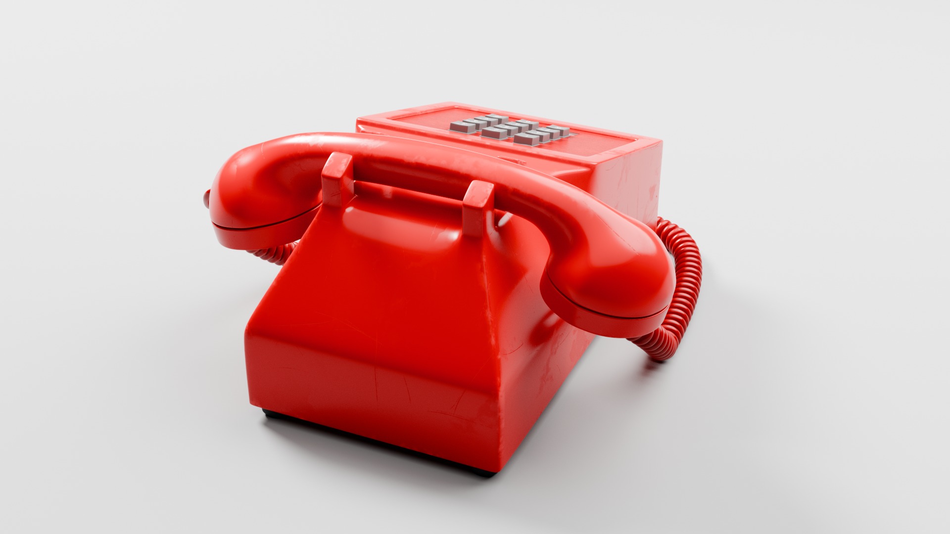 Retro Telephone 3D model_4