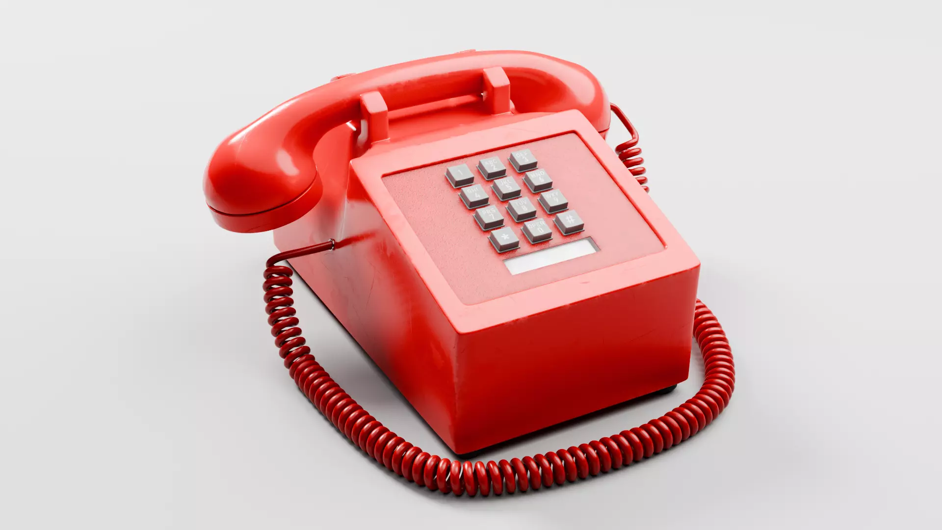 Retro Telephone 3D model_0