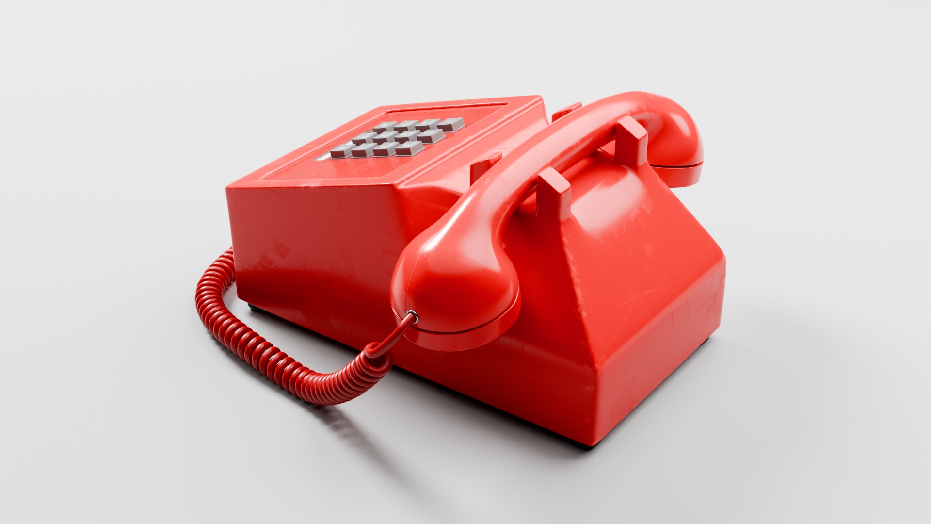 Retro Telephone 3D model_3