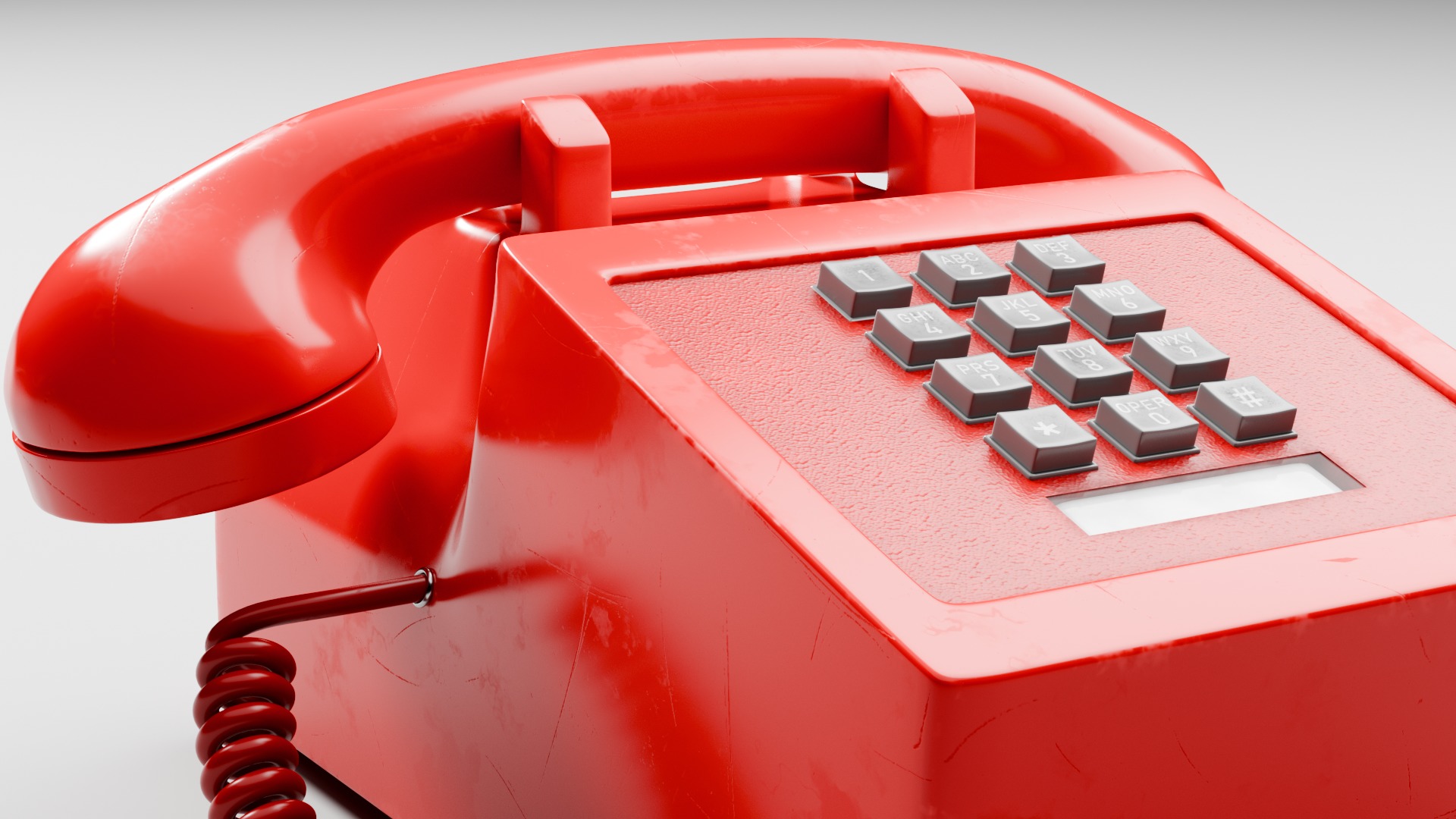 Retro Telephone 3D model_7