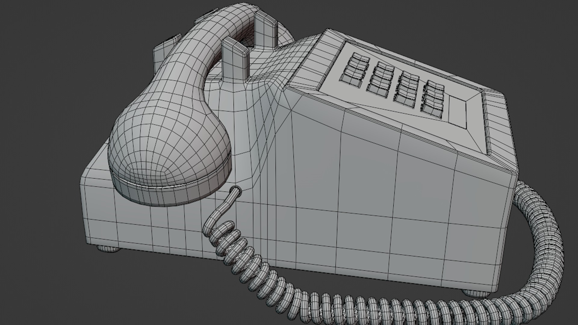 Retro Telephone 3D model_9