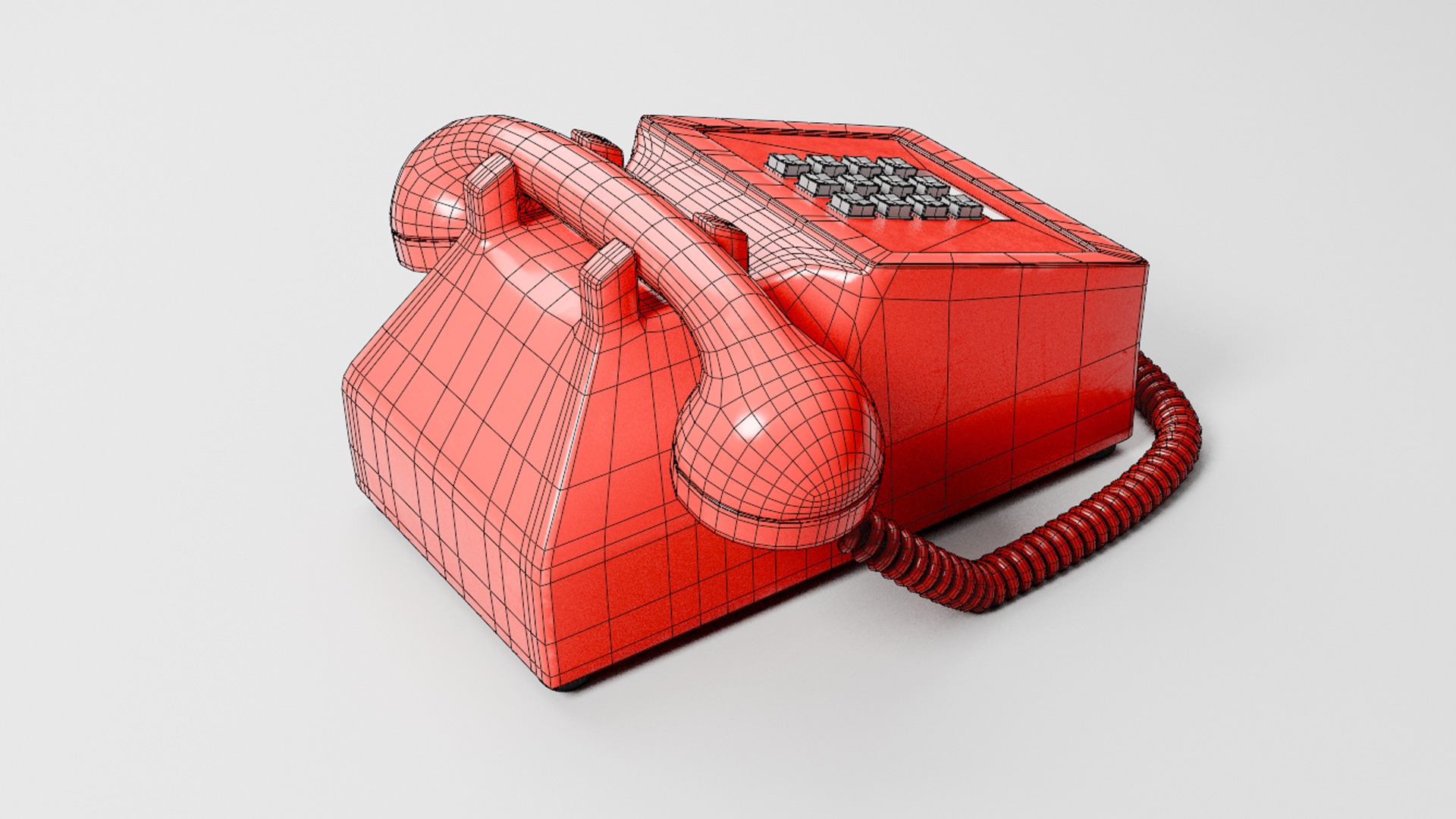Retro Telephone 3D model_13