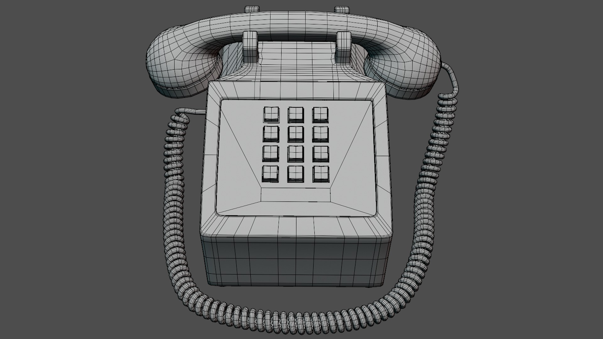 Retro Telephone 3D model_10