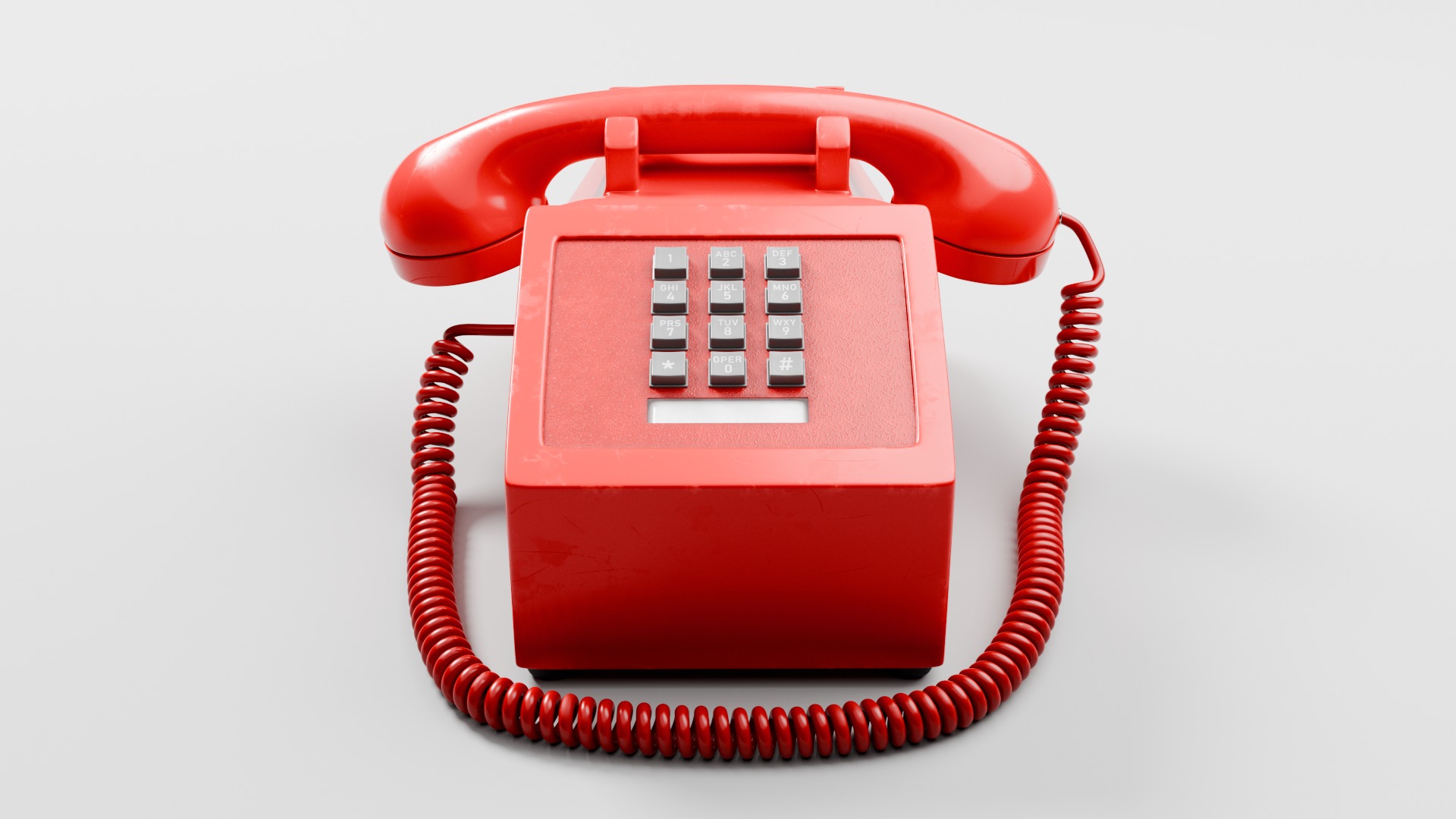 Retro Telephone 3D model_1