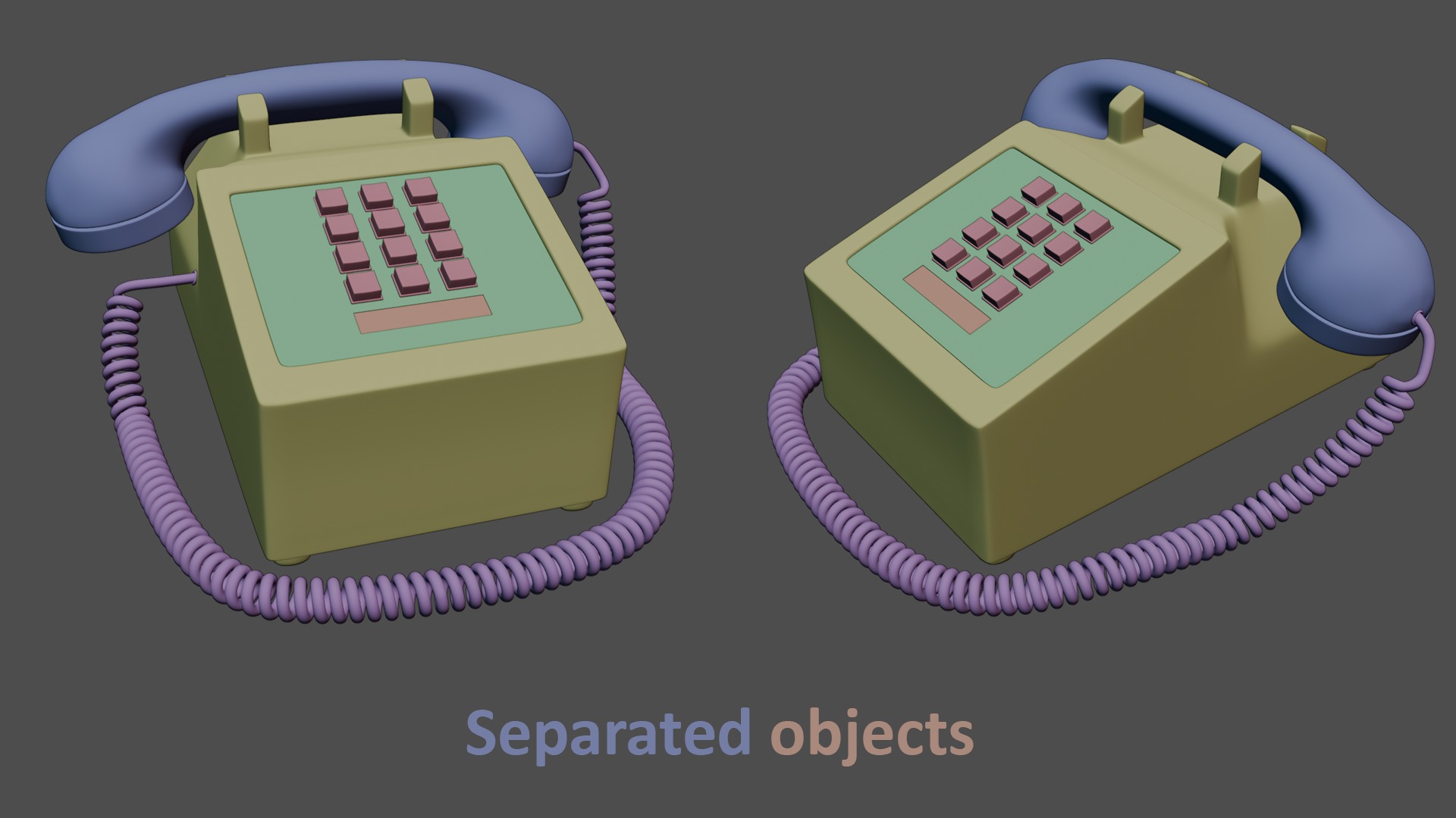 Retro Telephone 3D model_8