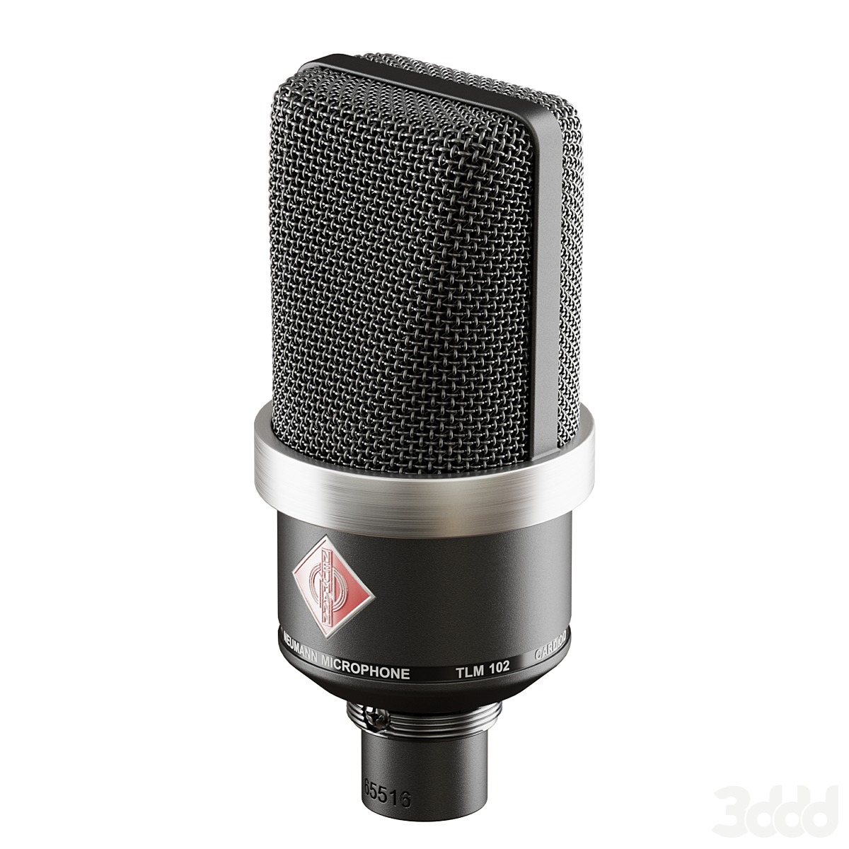 Neumann TLM 102 Black Edition Condenser Microphone 3D model_3