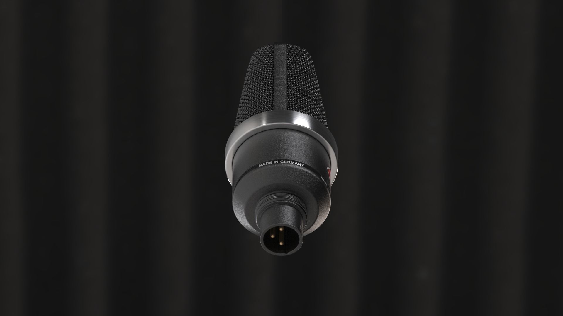 Neumann TLM 102 Black Edition Condenser Microphone 3D model_9