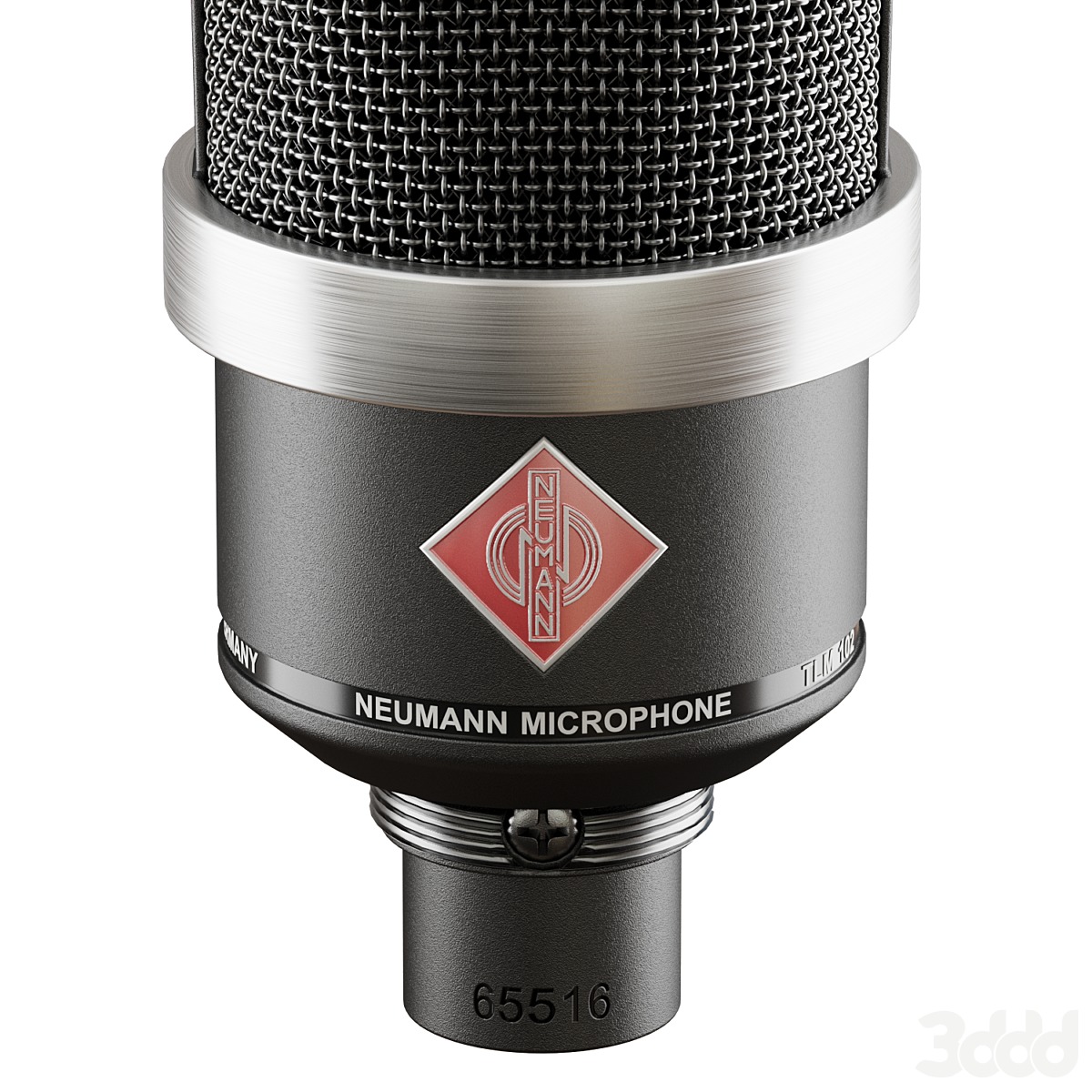 Neumann TLM 102 Black Edition Condenser Microphone 3D model_6