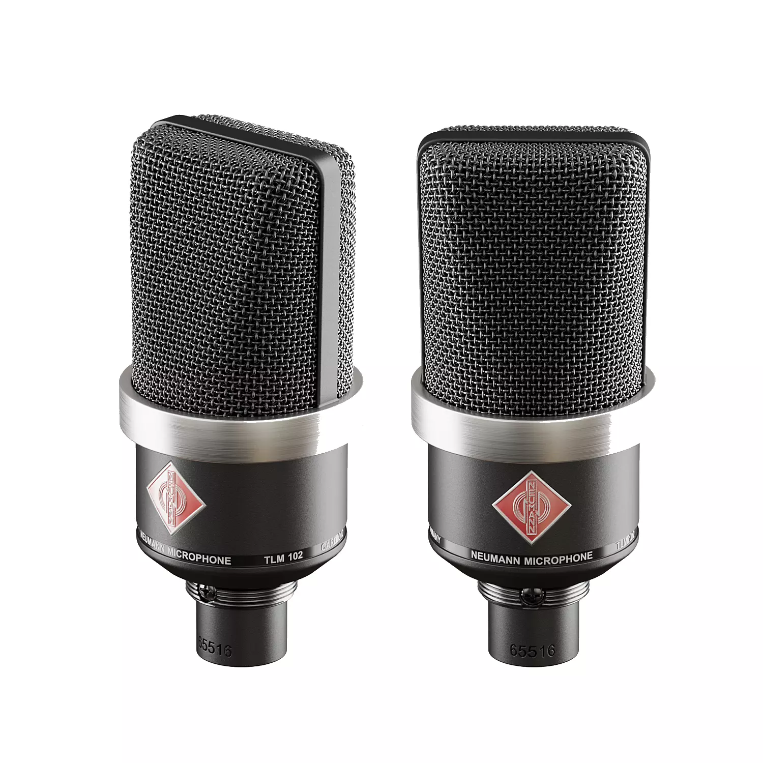 Neumann TLM 102 Black Edition Condenser Microphone 3D model_0