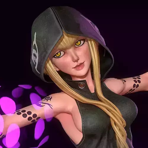 Medusa the Witch Free low-poly 3D model