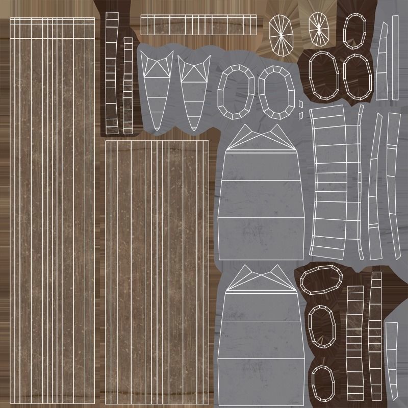 Hoe - Iron Low-poly 3D model_6