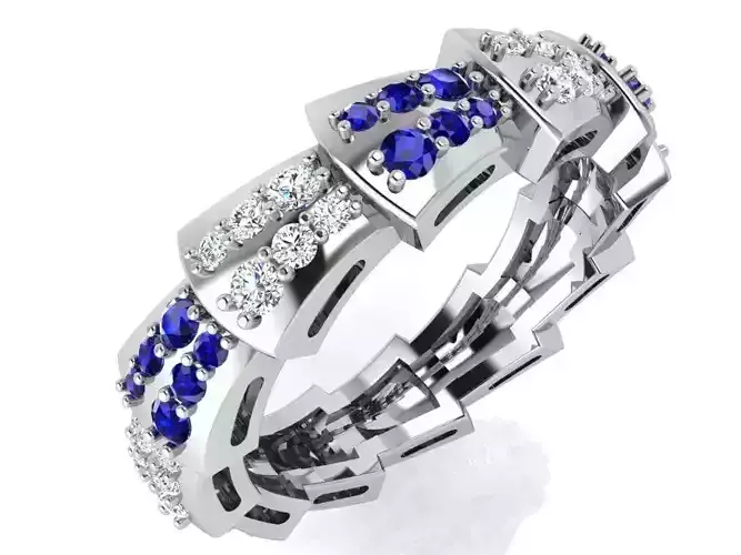 Sapphire and Diamond Fashion Ring 4865