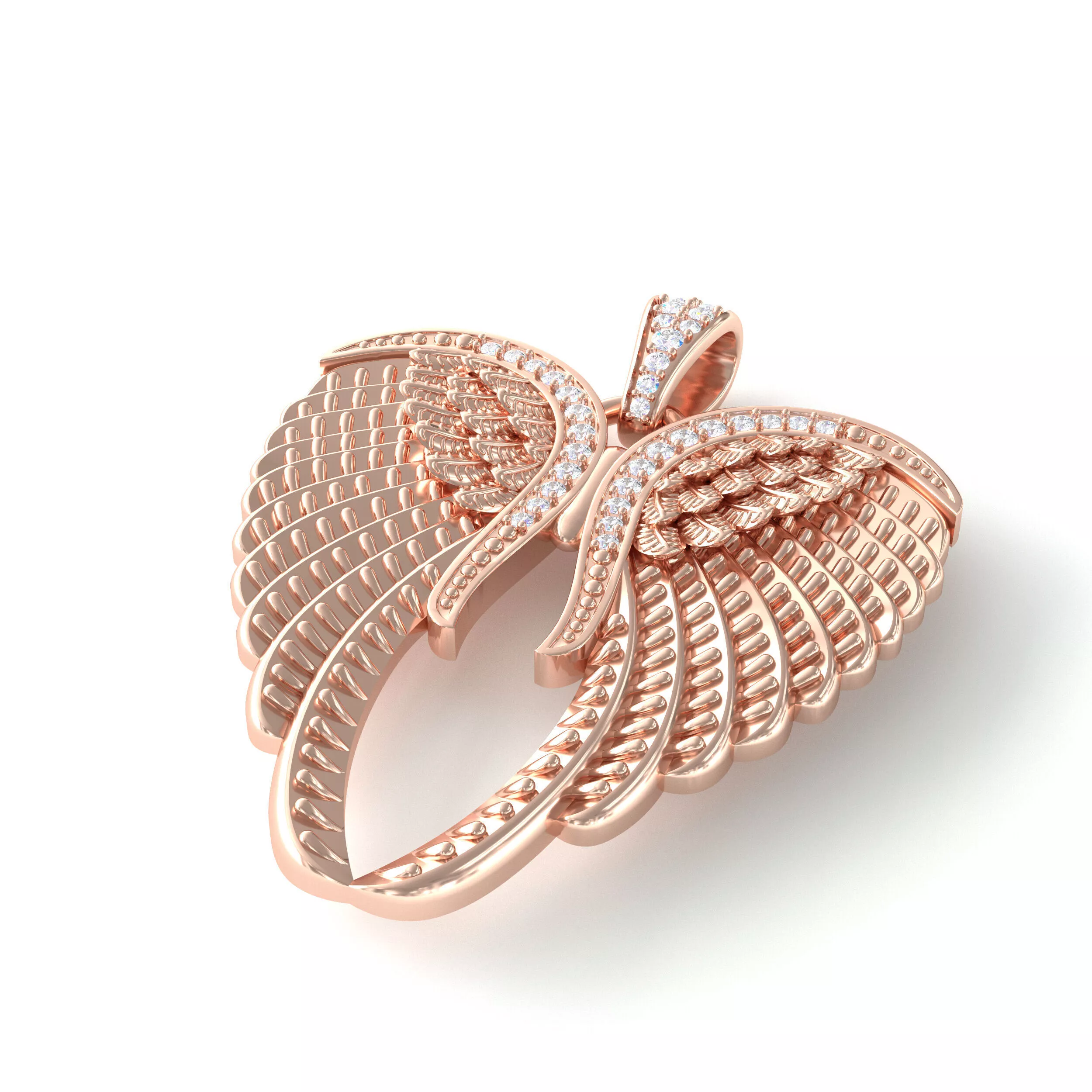 angel wings pendant 3d model for printing Free 3D print model