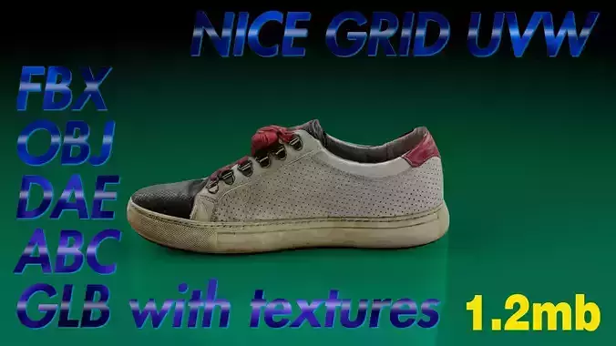 Old Sneakers WhiteRed Clean scan